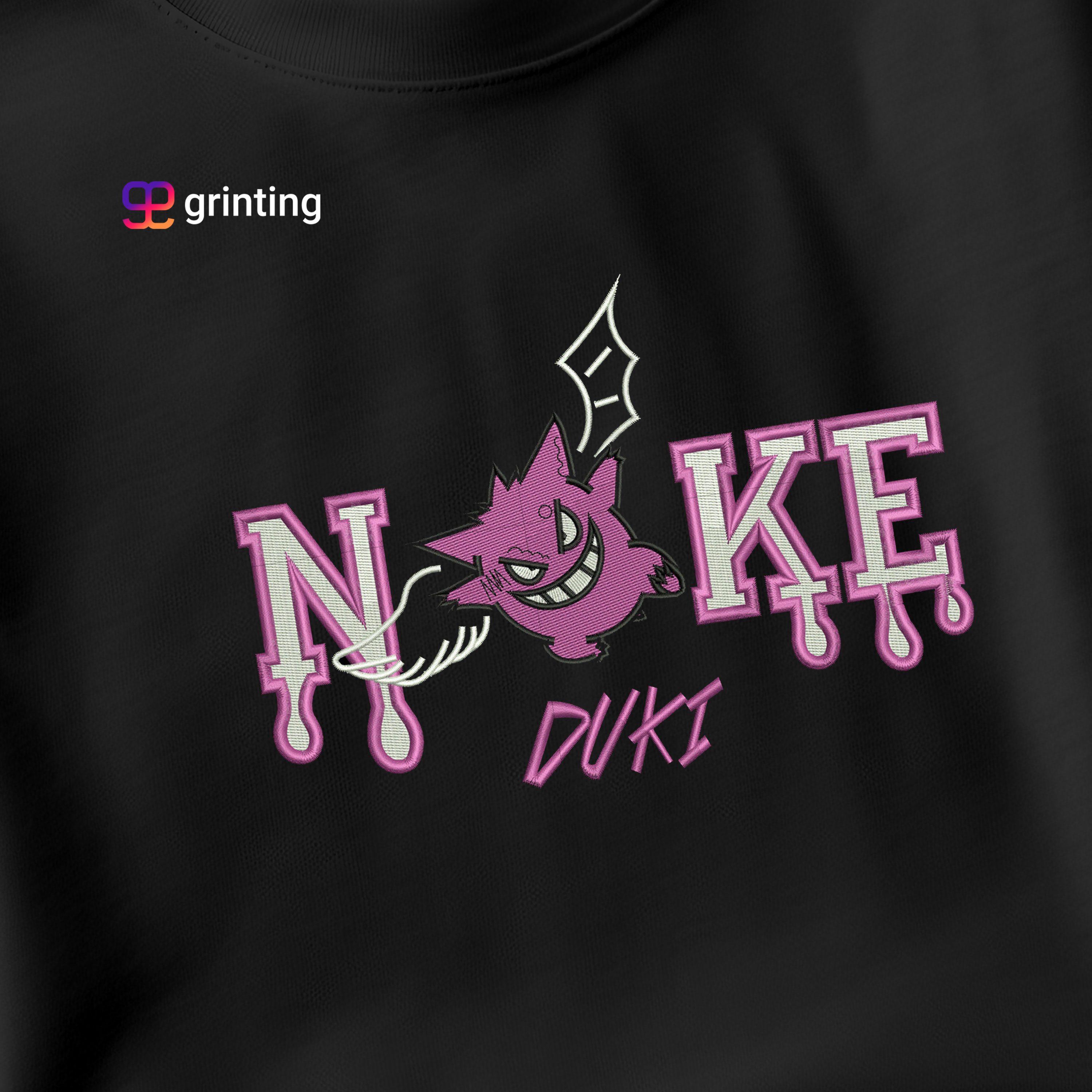 Nike Gengar Duki Embroidered Sweatshirt & Shirt – Premium Comfort and Style