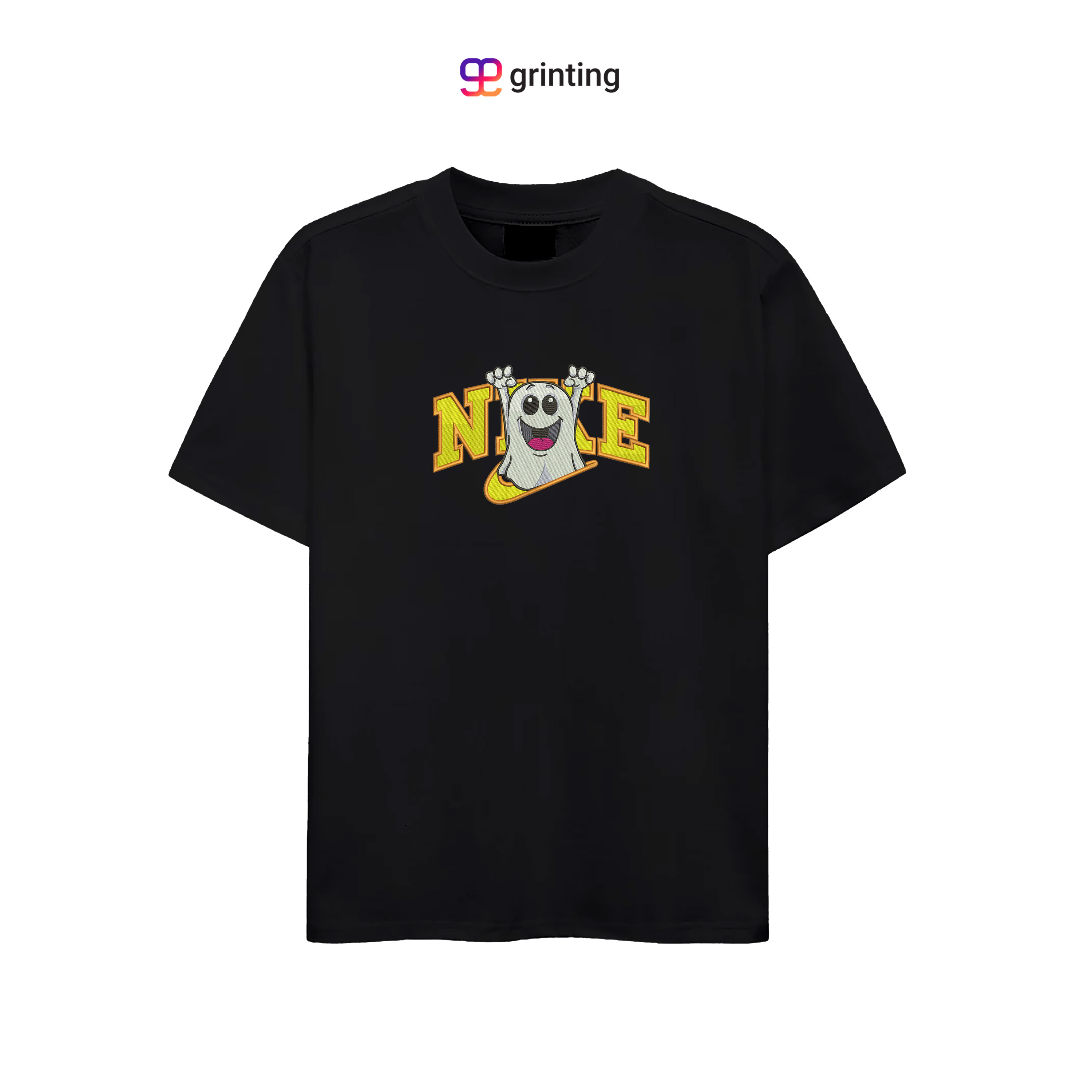 Nike Ghost Chibi Embroidered Sweatshirt & Shirt – Premium Comfort and Style