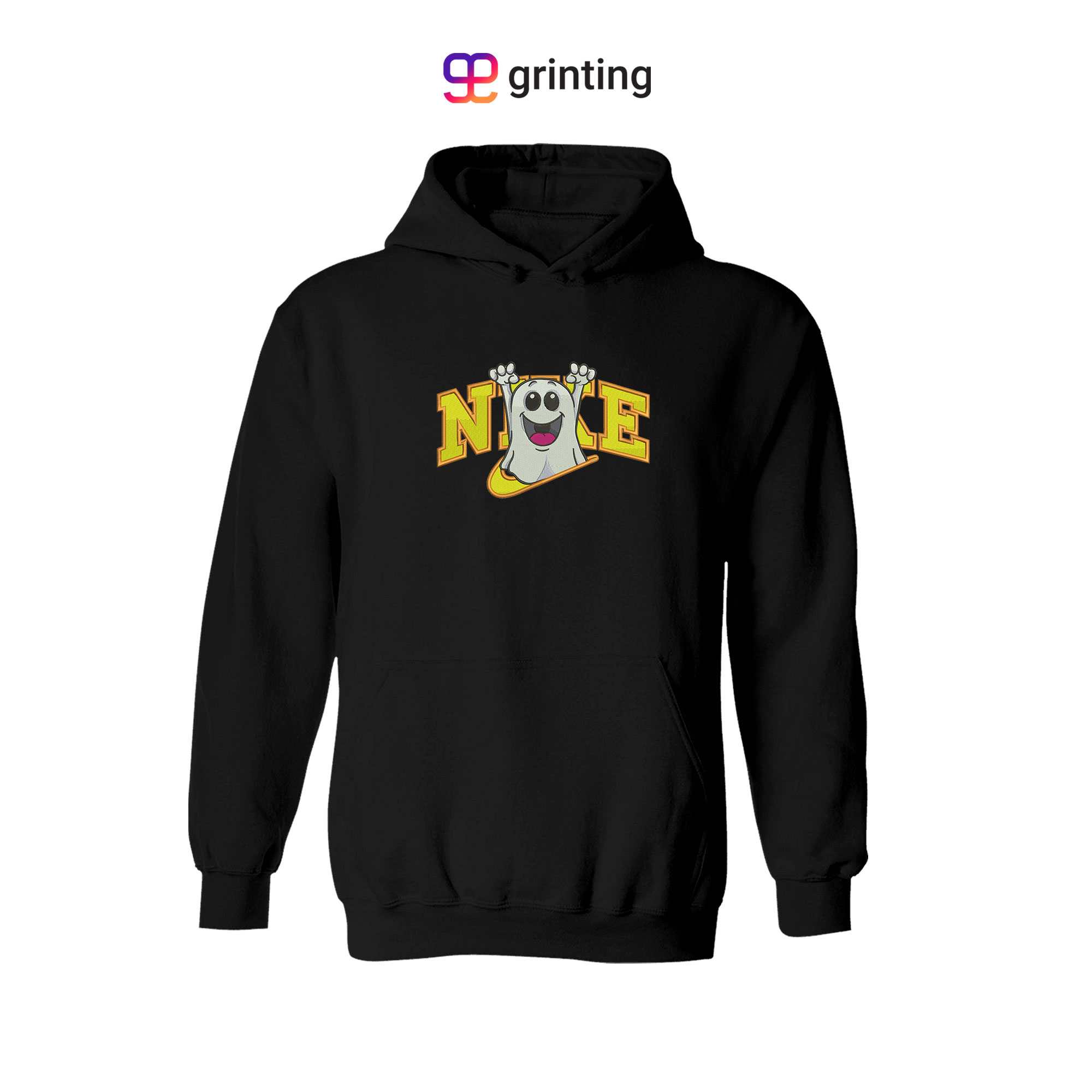 Nike Ghost Chibi Embroidered Sweatshirt & Shirt – Premium Comfort and Style