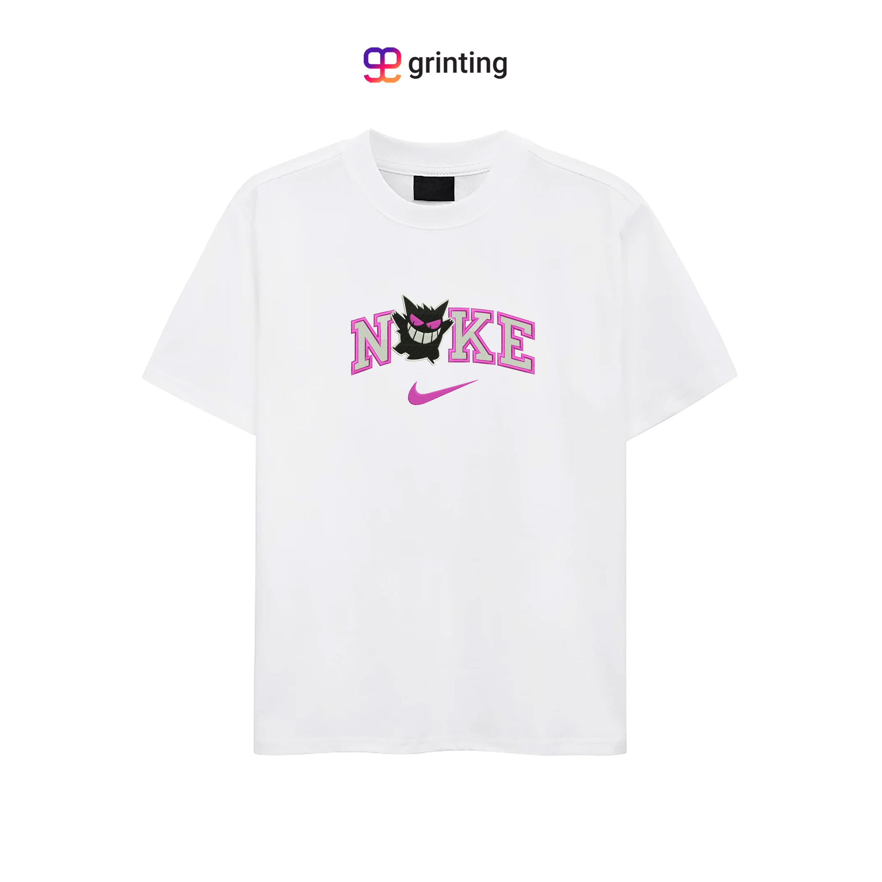 Nike Gengar Black Embroidered Sweatshirt & Shirt – Premium Comfort and Style
