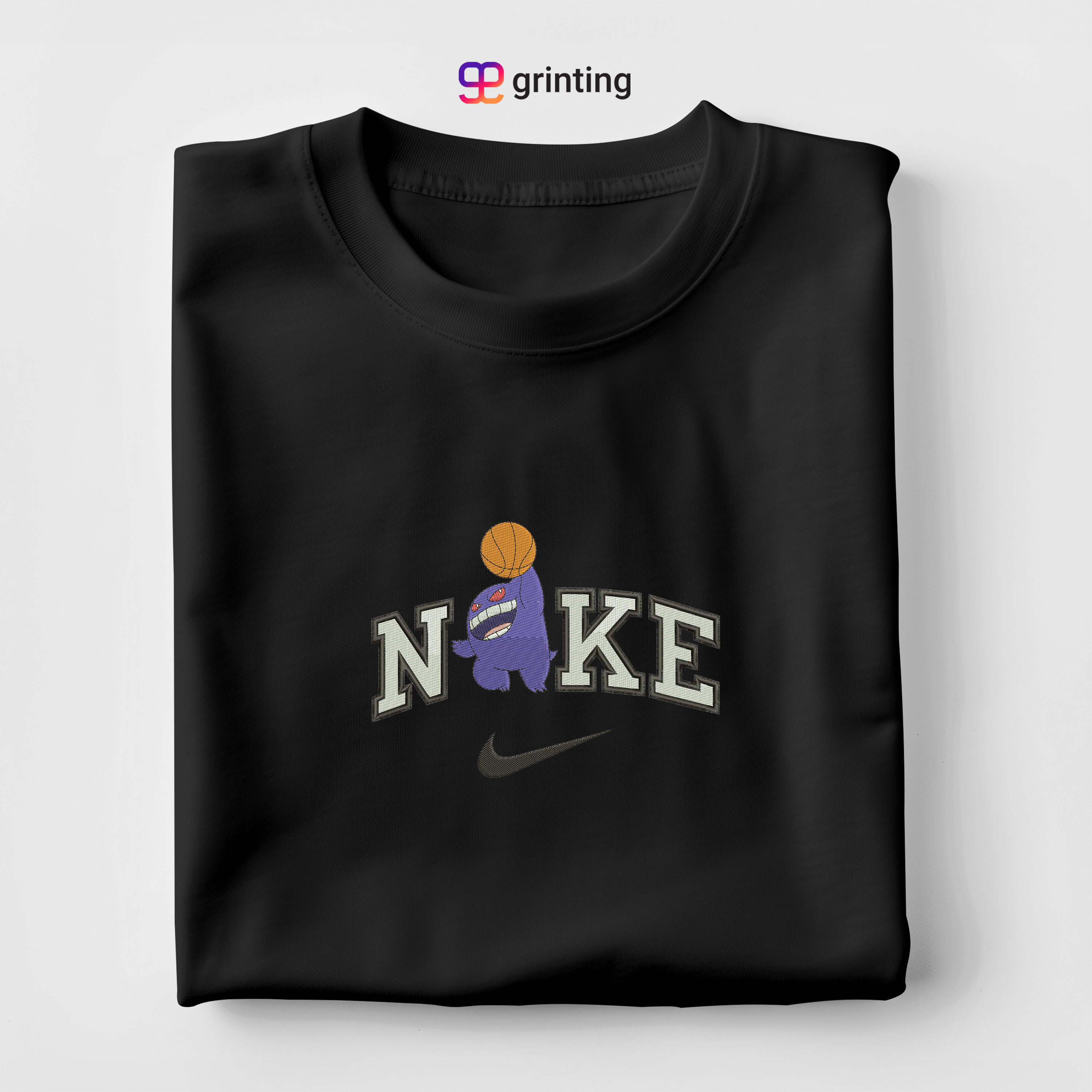 Nike Gengar Basketball Embroidered Sweatshirt & Shirt – Premium Comfort and Style