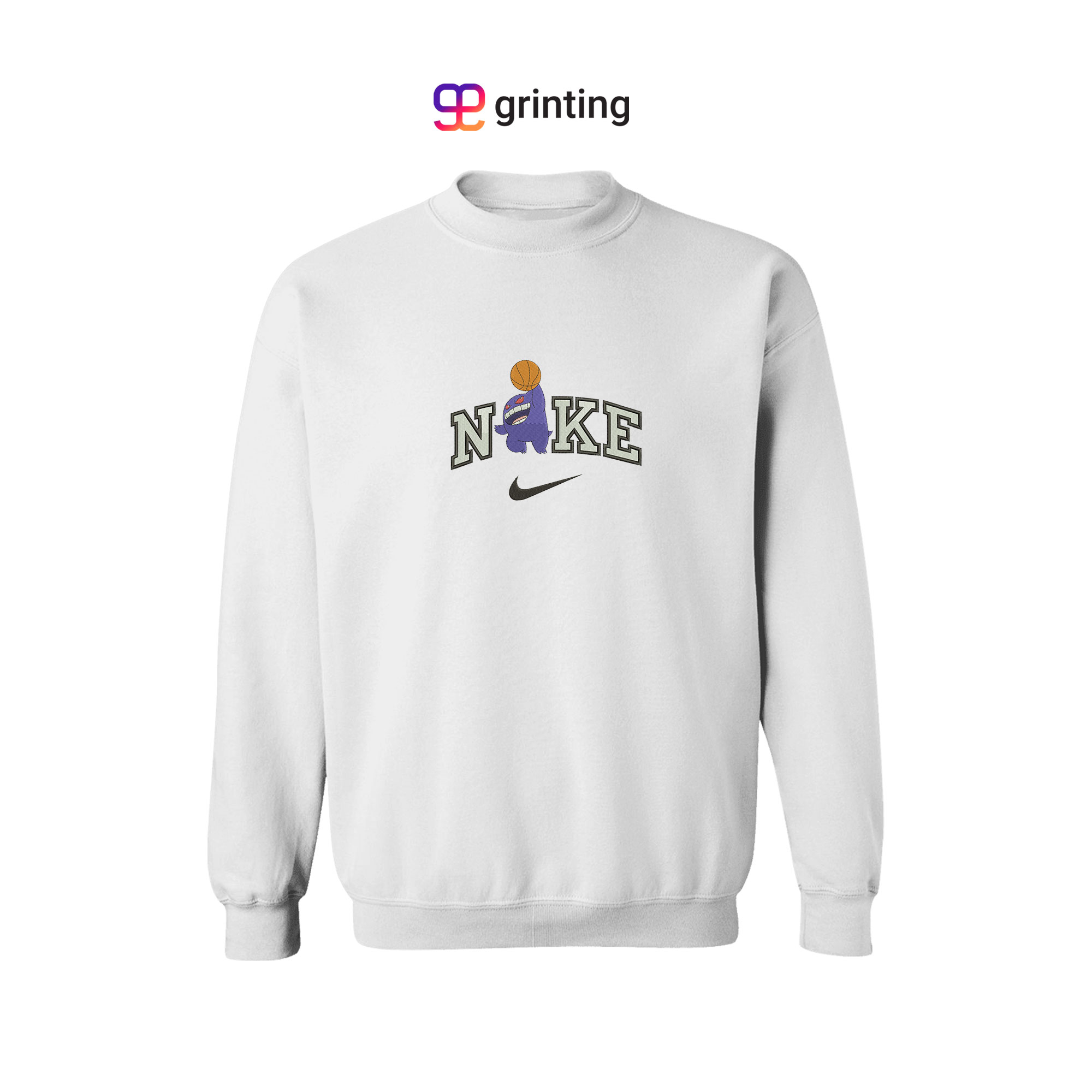 Nike Gengar Basketball Embroidered Sweatshirt & Shirt – Premium Comfort and Style