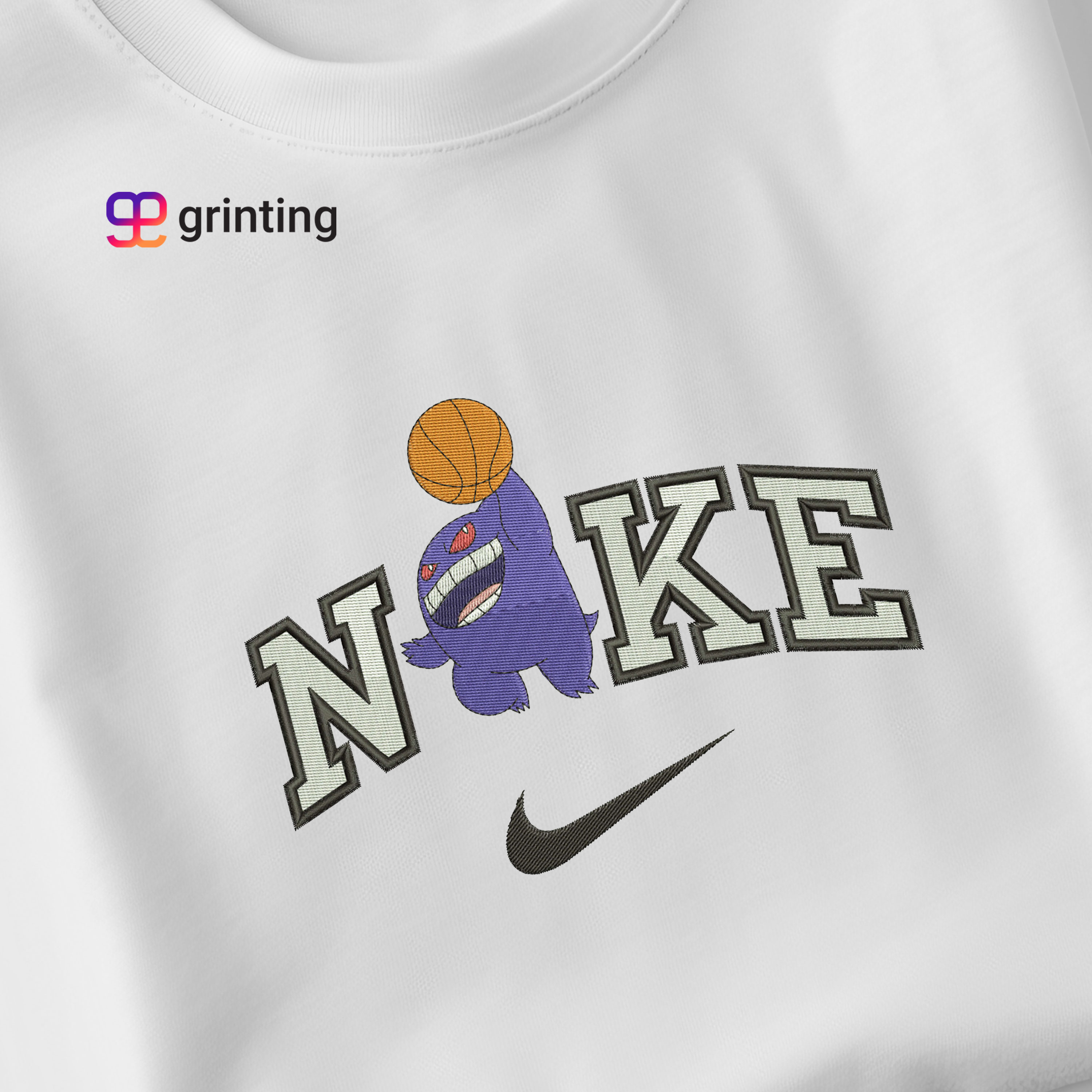 Nike Gengar Basketball Embroidered Sweatshirt & Shirt – Premium Comfort and Style