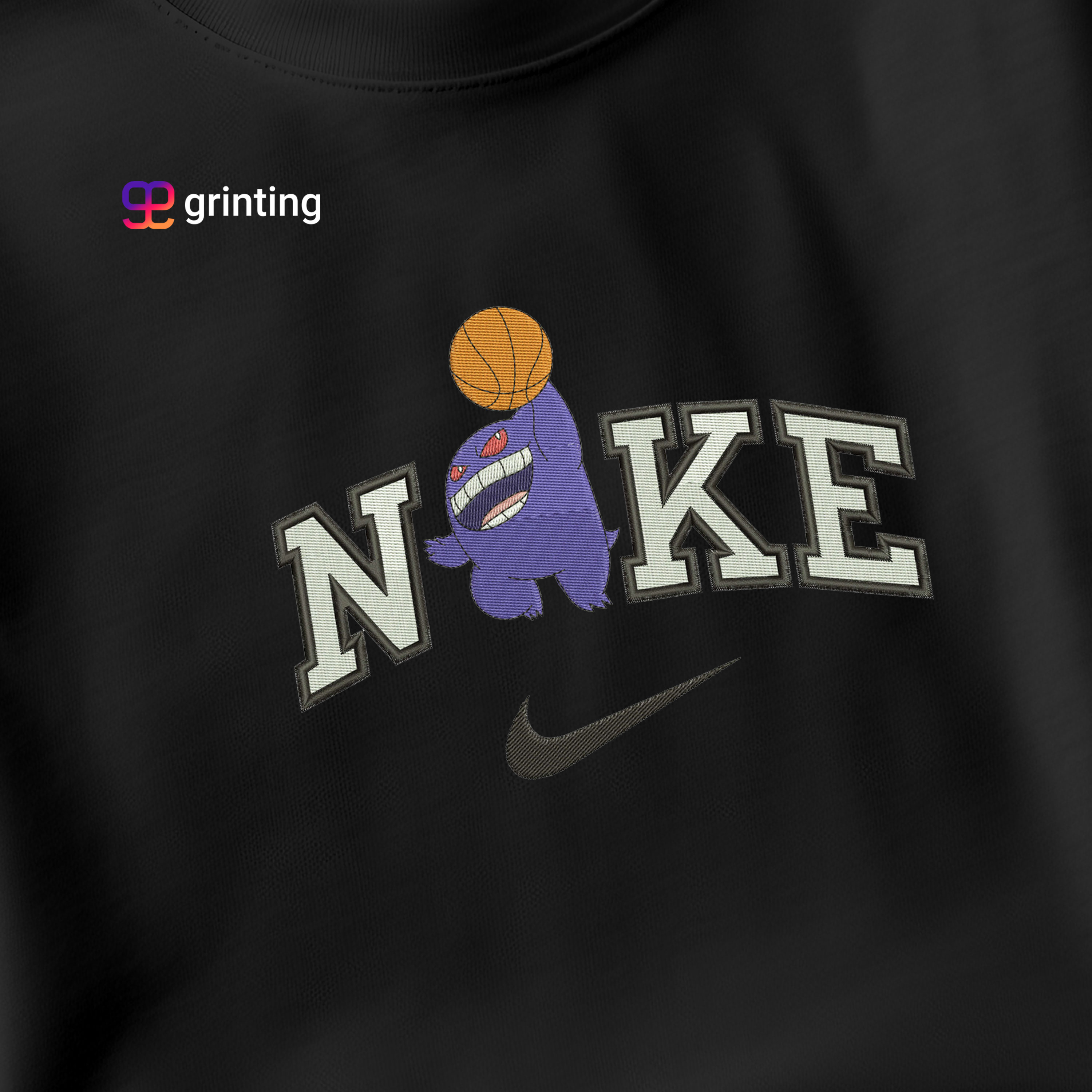 Nike Gengar Basketball Embroidered Sweatshirt & Shirt – Premium Comfort and Style