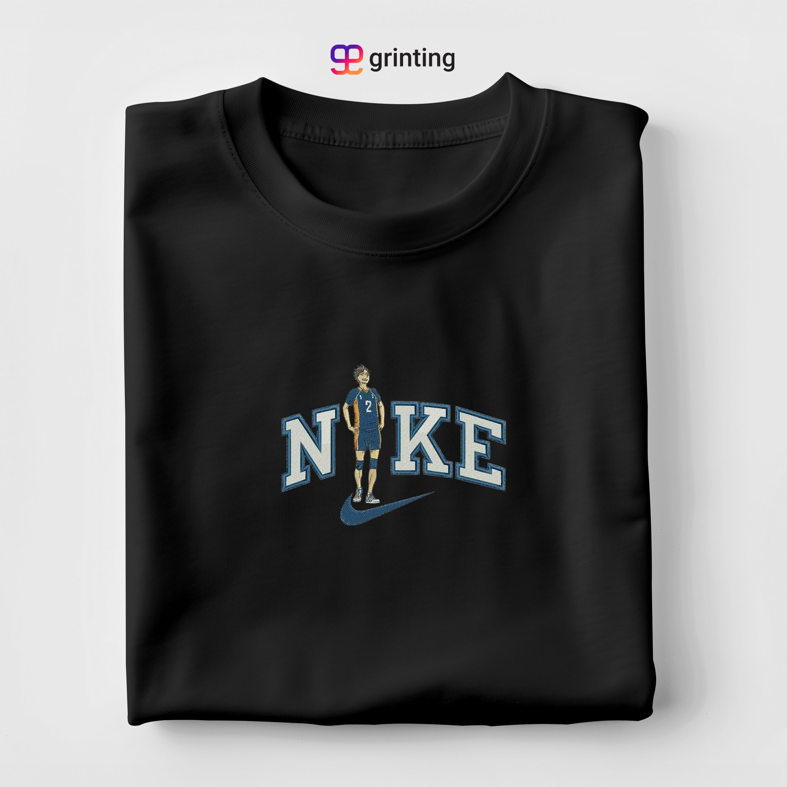 Nike Haikyuu Stand Embroidered Sweatshirt & Shirt – Premium Comfort and Style