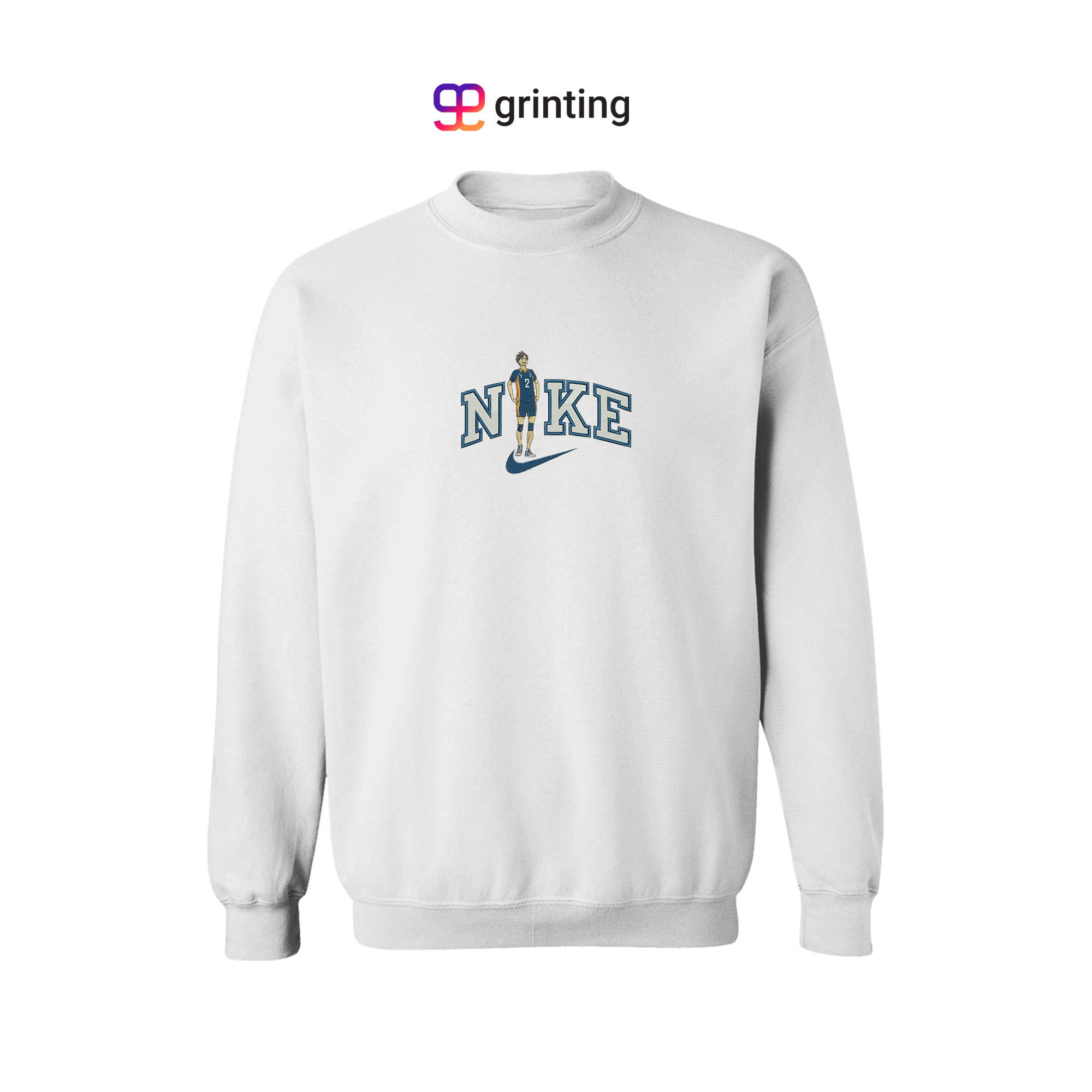 Nike Haikyuu Stand Embroidered Sweatshirt & Shirt – Premium Comfort and Style