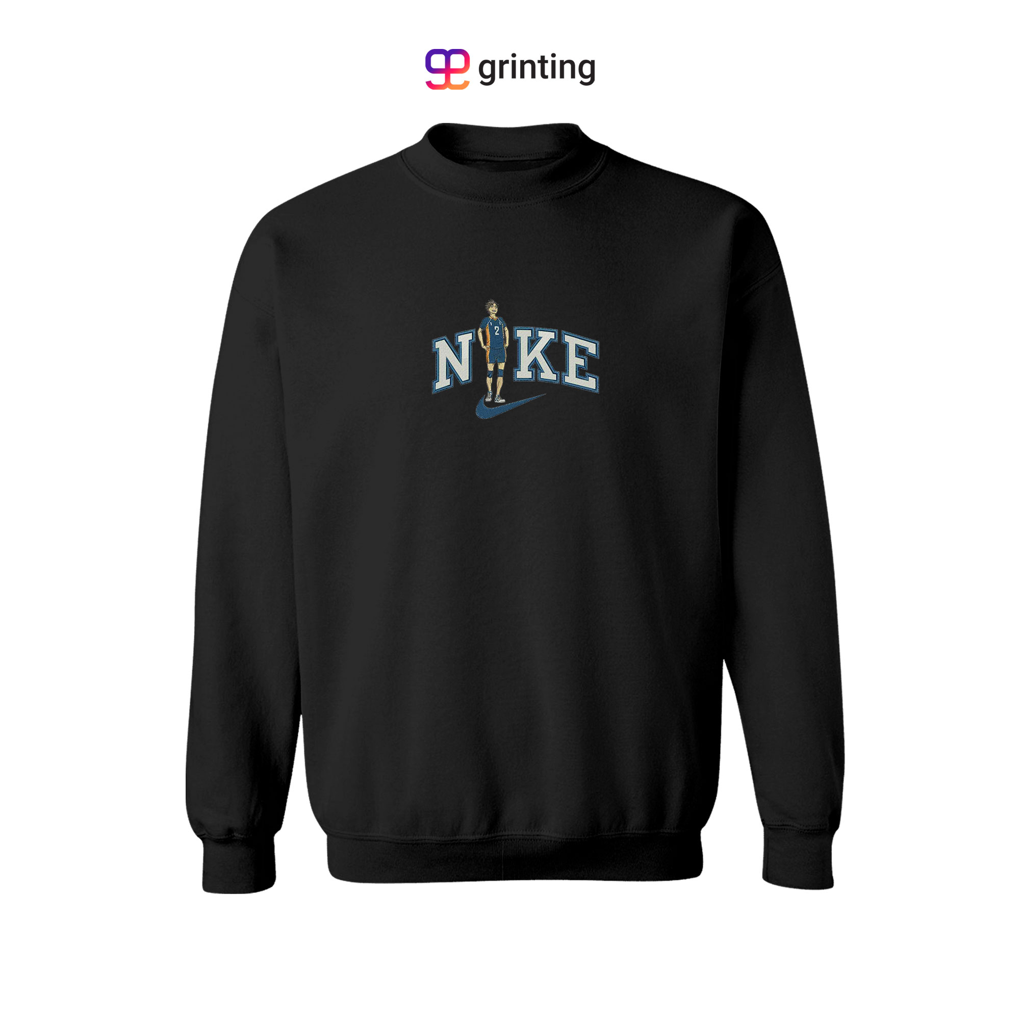 Nike Haikyuu Stand Embroidered Sweatshirt & Shirt – Premium Comfort and Style