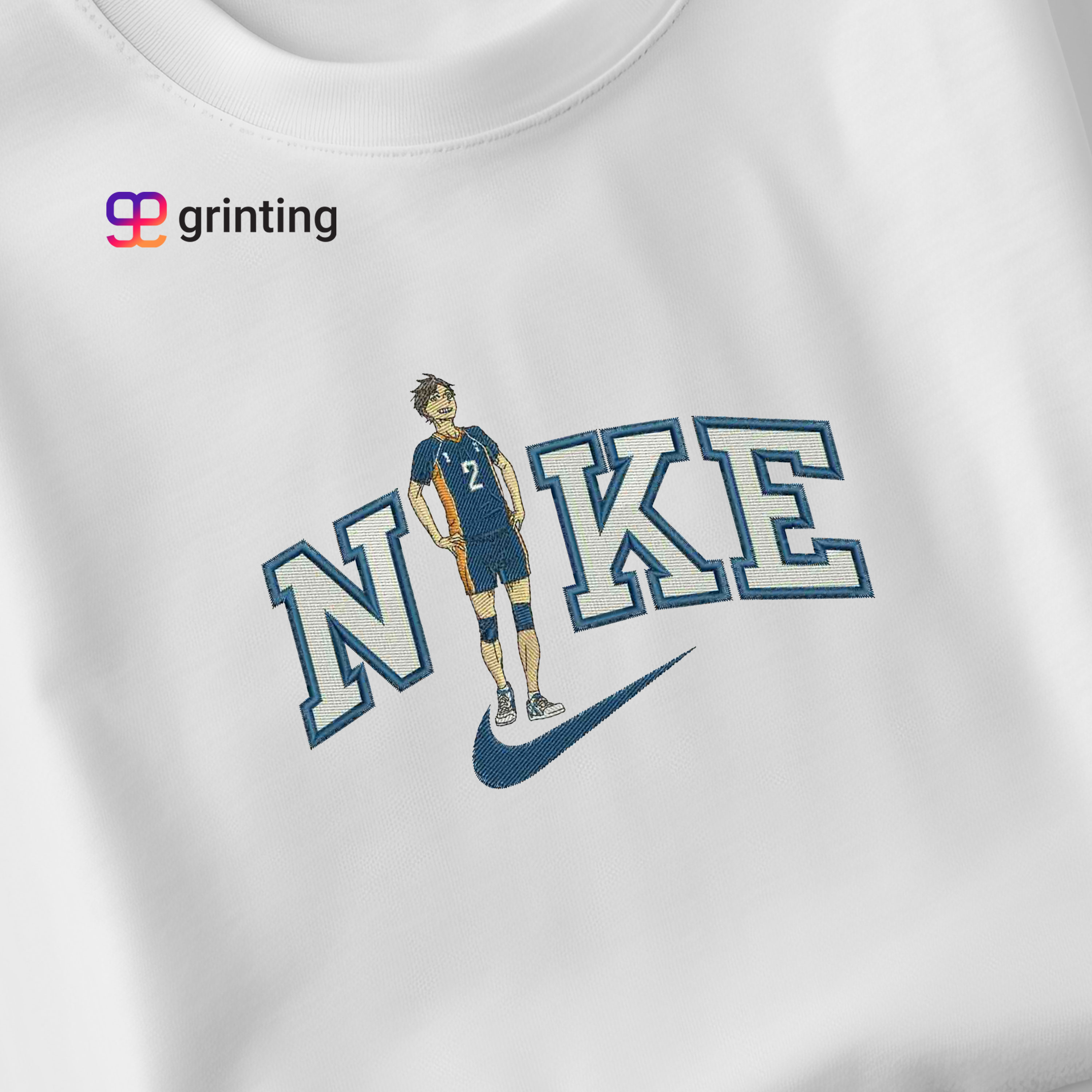 Nike Haikyuu Stand Embroidered Sweatshirt & Shirt – Premium Comfort and Style