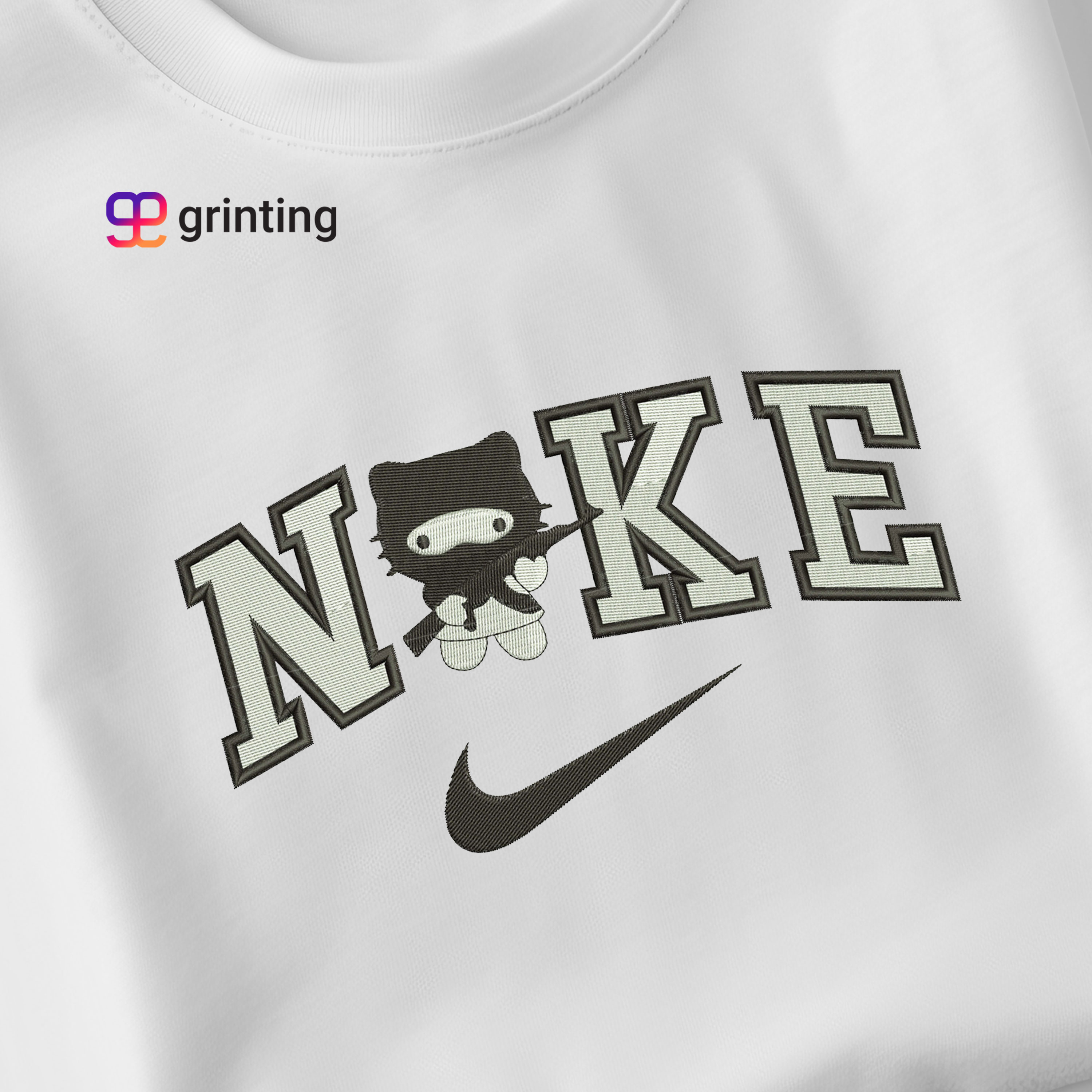 Nike Hello Kitty War Embroidered Sweatshirt & Shirt – Premium Comfort and Style