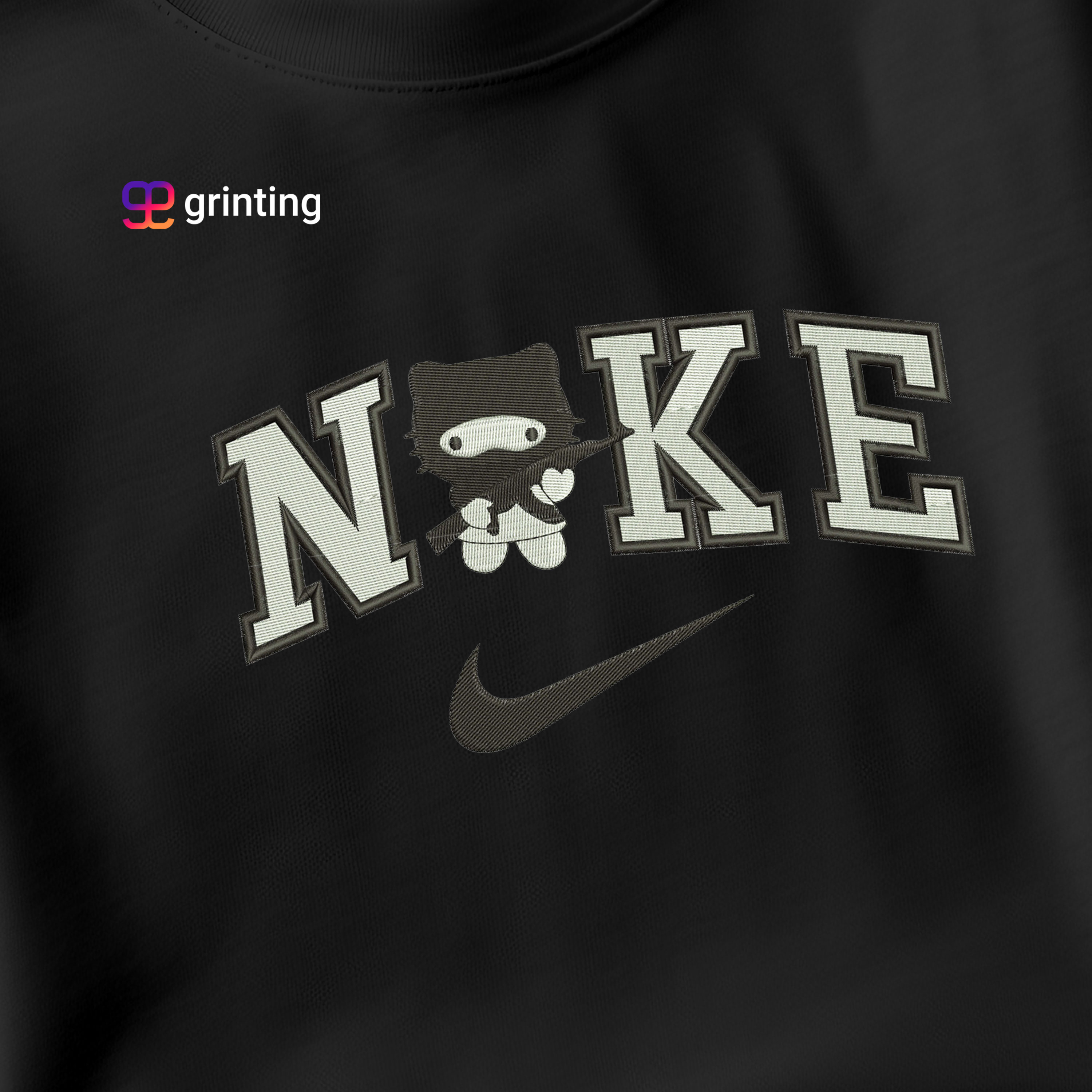 Nike Hello Kitty War Embroidered Sweatshirt & Shirt – Premium Comfort and Style