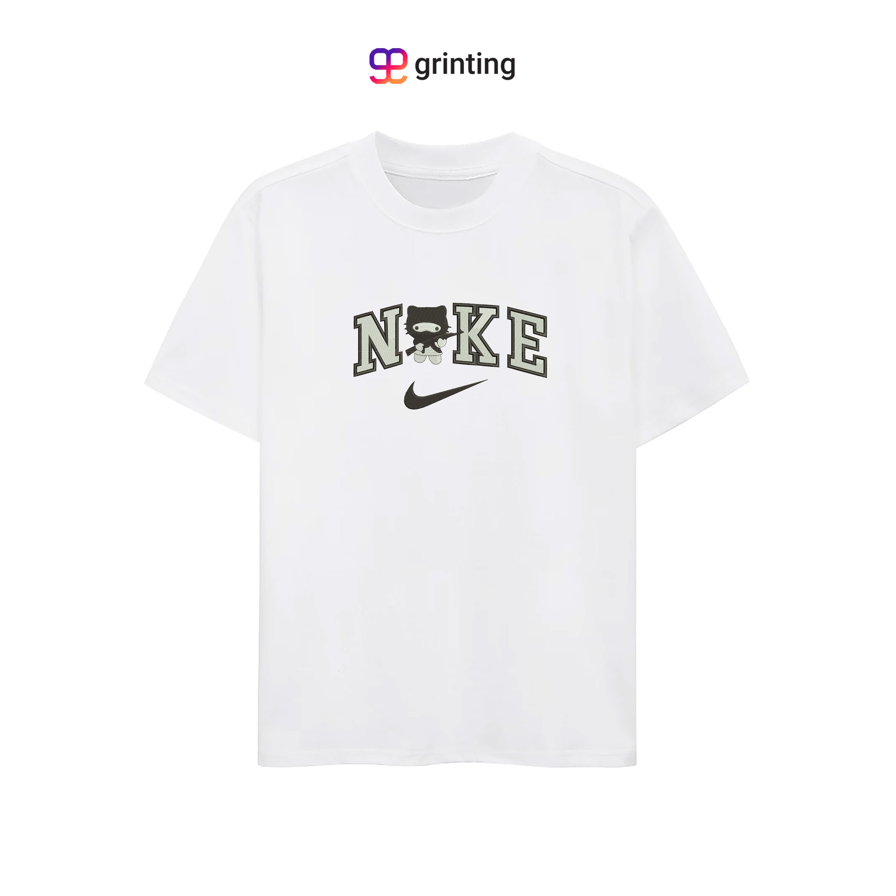 Nike Hello Kitty War Embroidered Sweatshirt & Shirt – Premium Comfort and Style