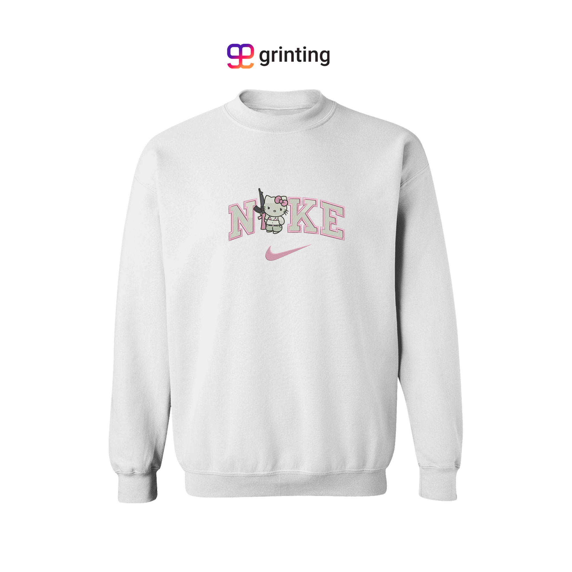 Nike Hello Kitty Gun Embroidered Sweatshirt & Shirt – Premium Comfort and Style