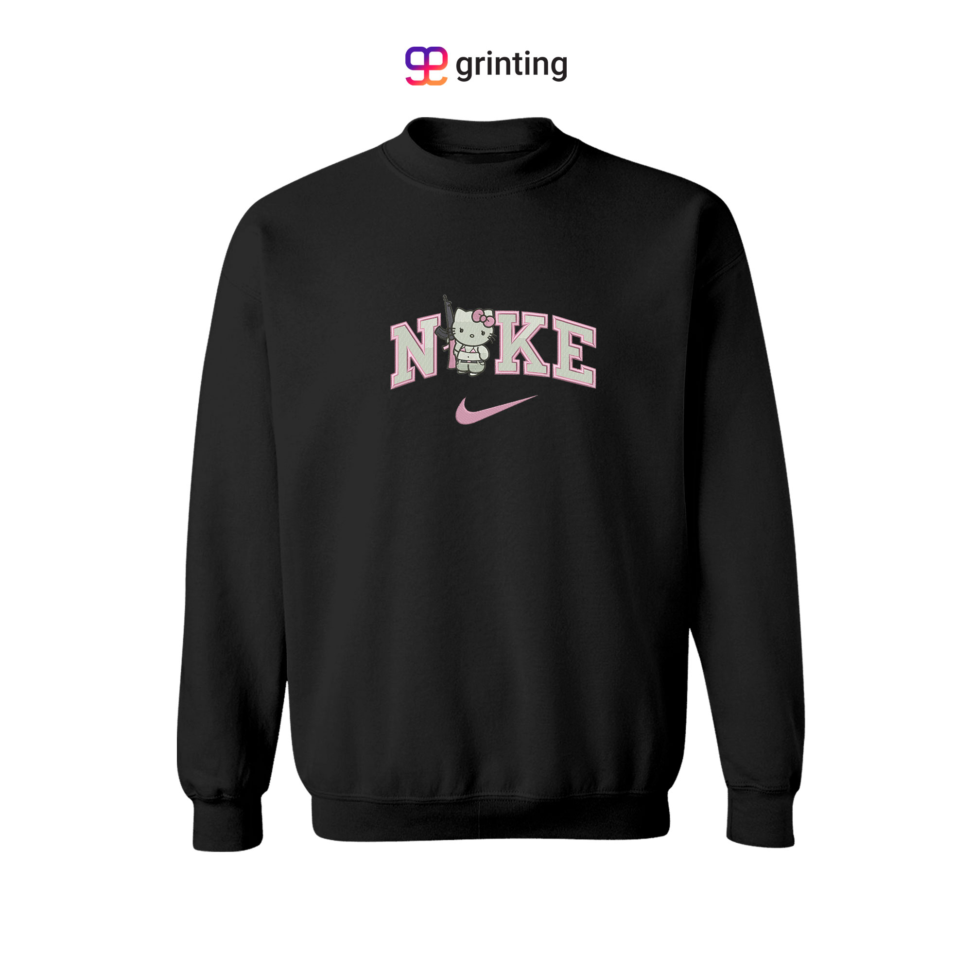 Nike Hello Kitty Gun Embroidered Sweatshirt & Shirt – Premium Comfort and Style