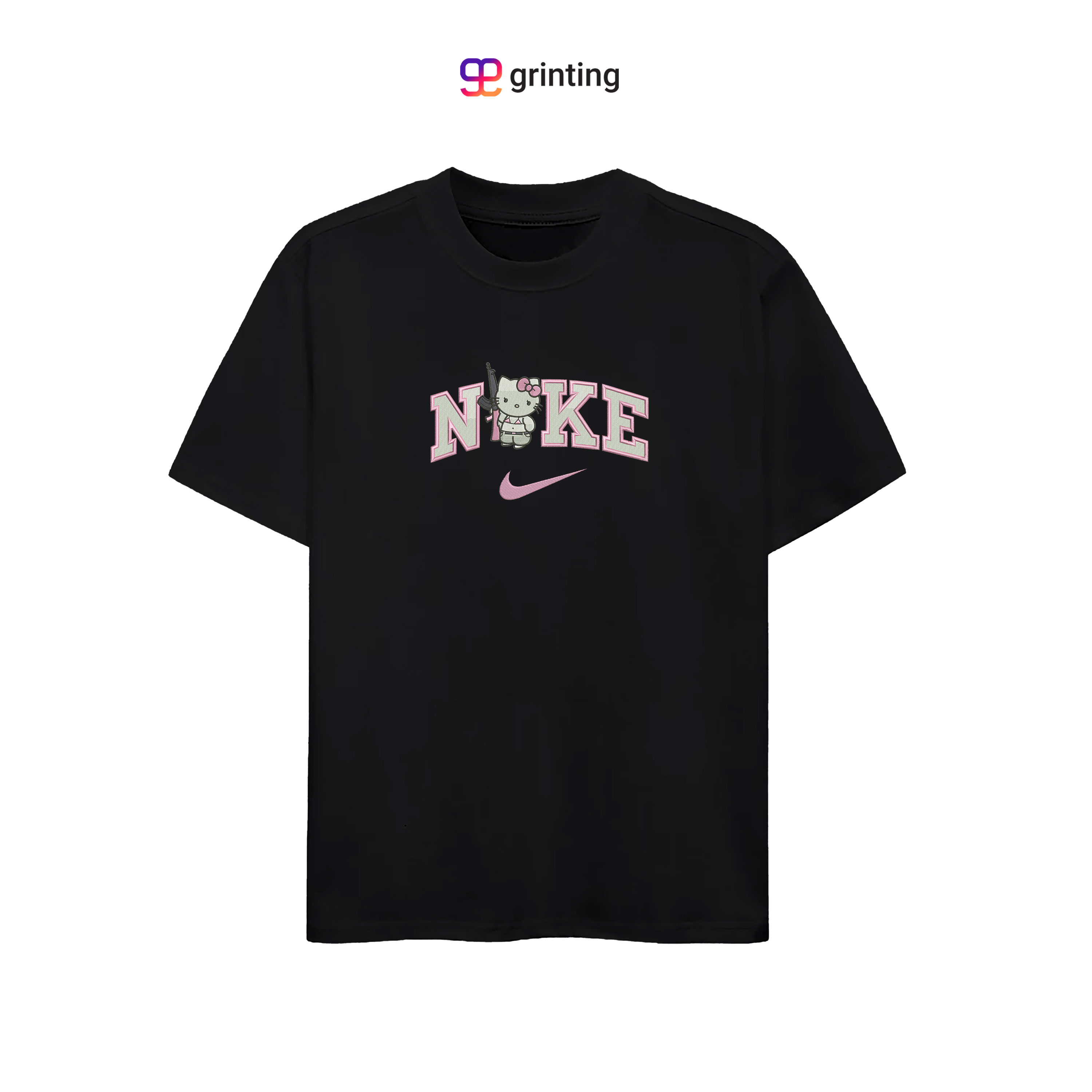 Nike Hello Kitty Gun Embroidered Sweatshirt & Shirt – Premium Comfort and Style