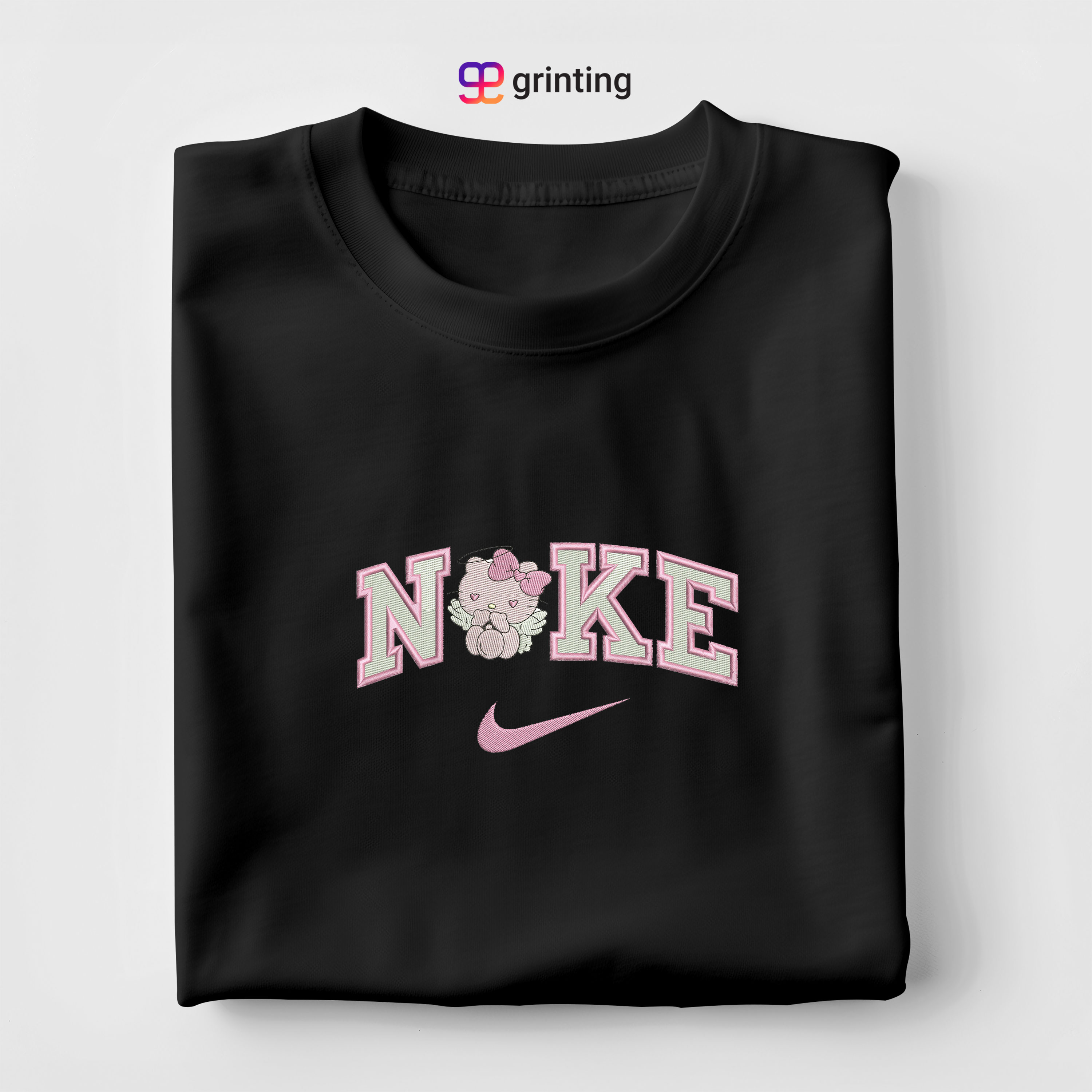 Nike Hello Kitty Angle Embroidered Sweatshirt & Shirt – Premium Comfort and Style