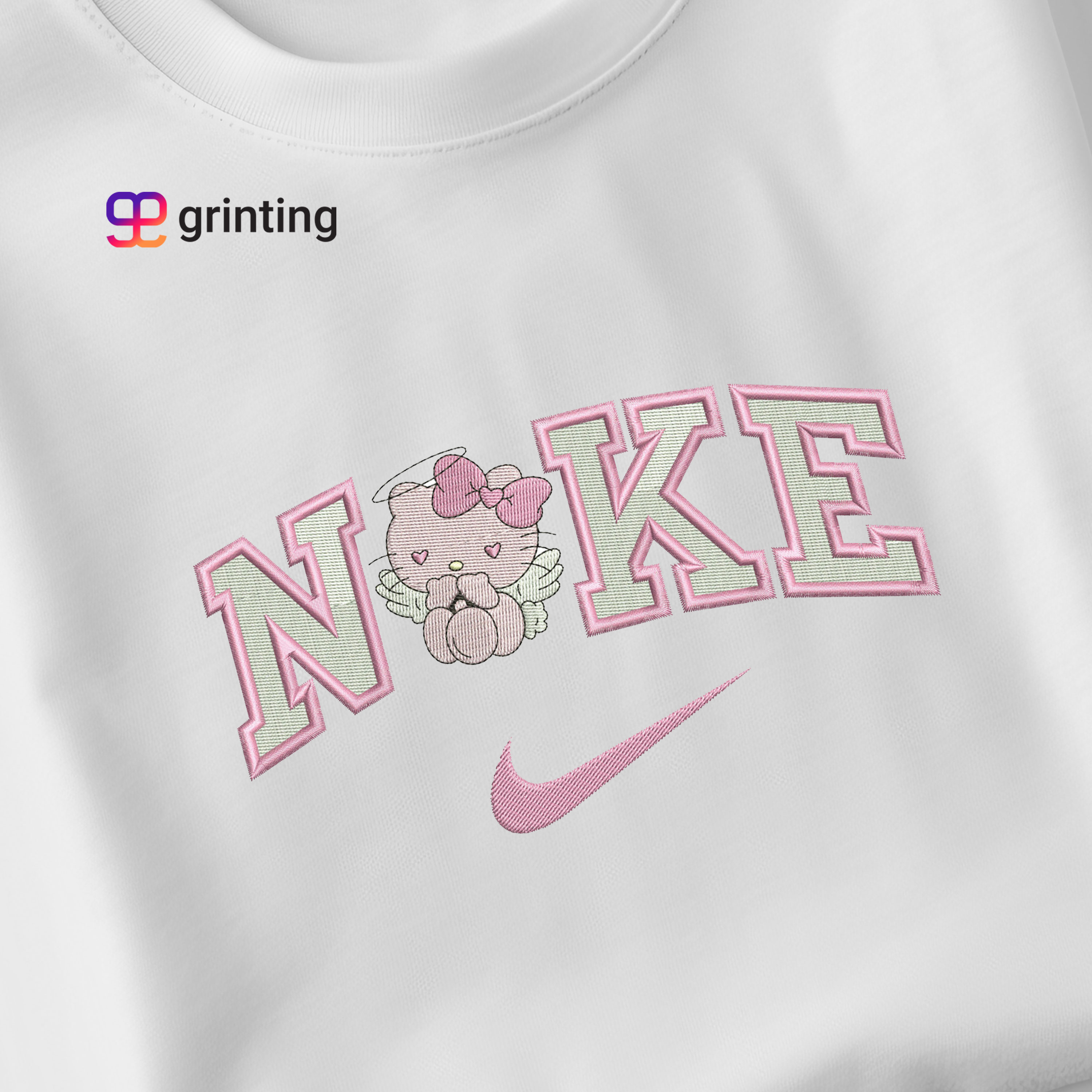 Nike Hello Kitty Angle Embroidered Sweatshirt & Shirt – Premium Comfort and Style