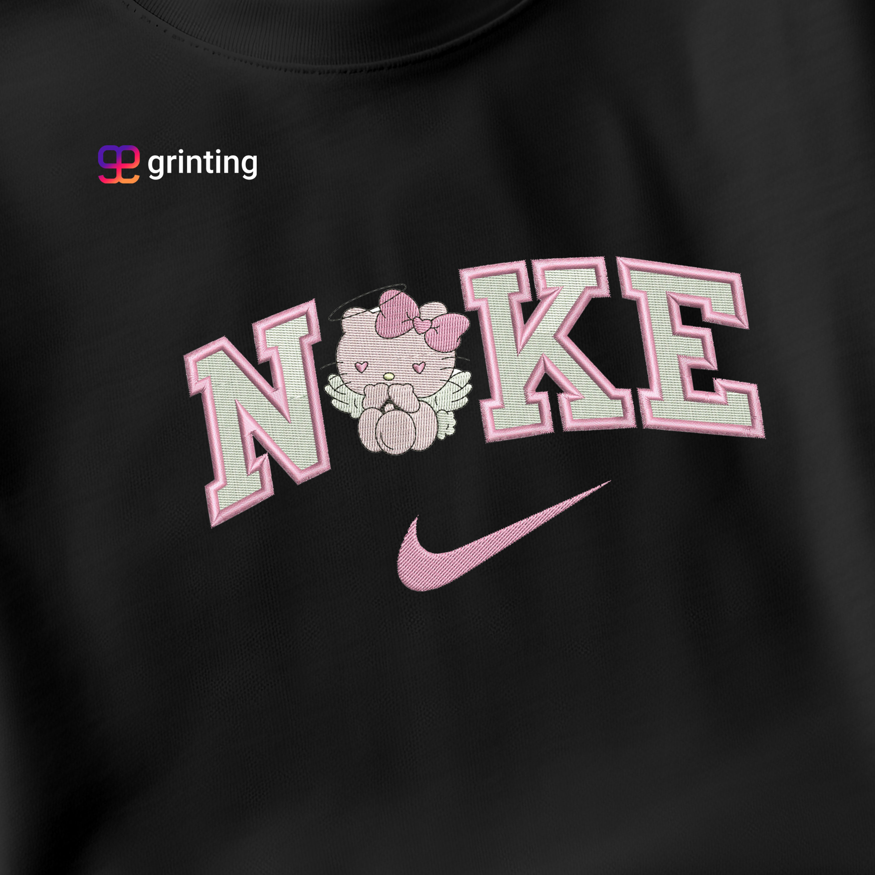 Nike Hello Kitty Angle Embroidered Sweatshirt & Shirt – Premium Comfort and Style
