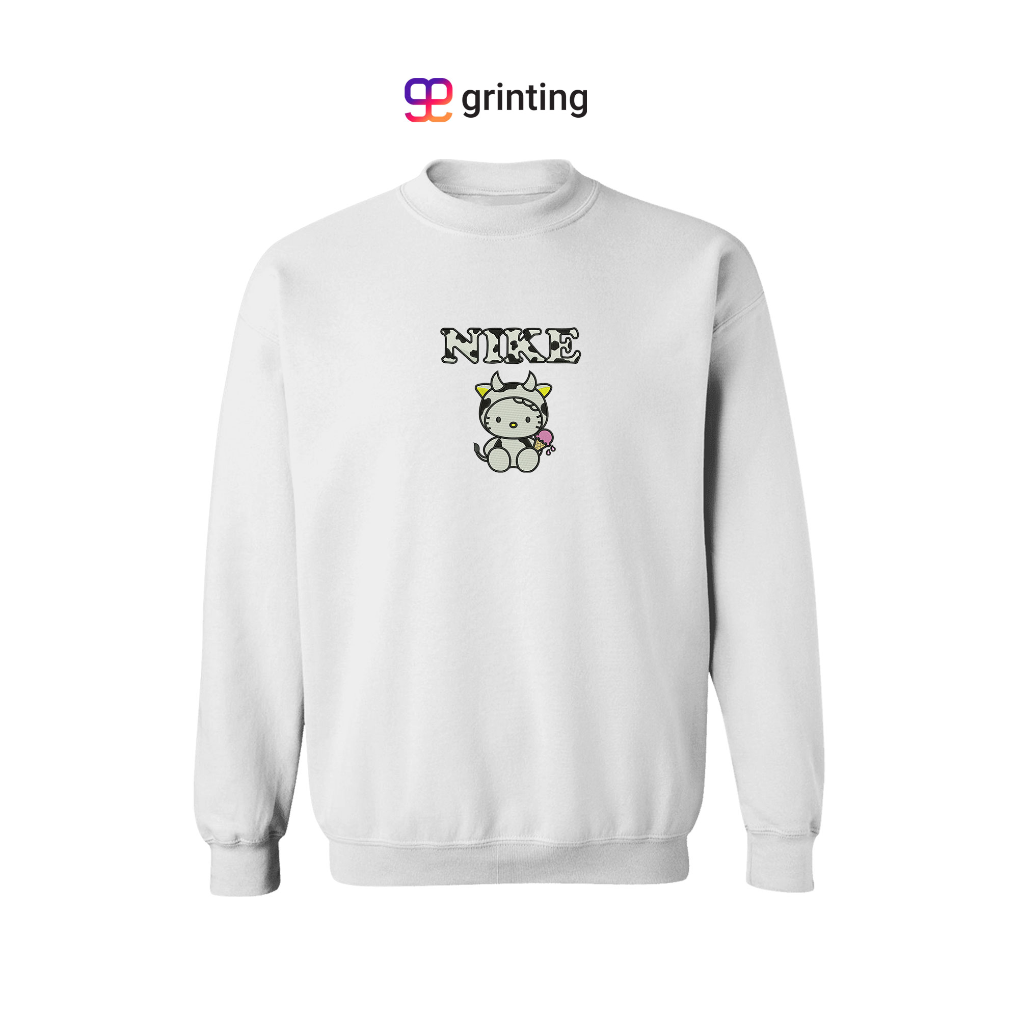Nike Hello Cow Embroidered Sweatshirt & Shirt – Premium Comfort and Style