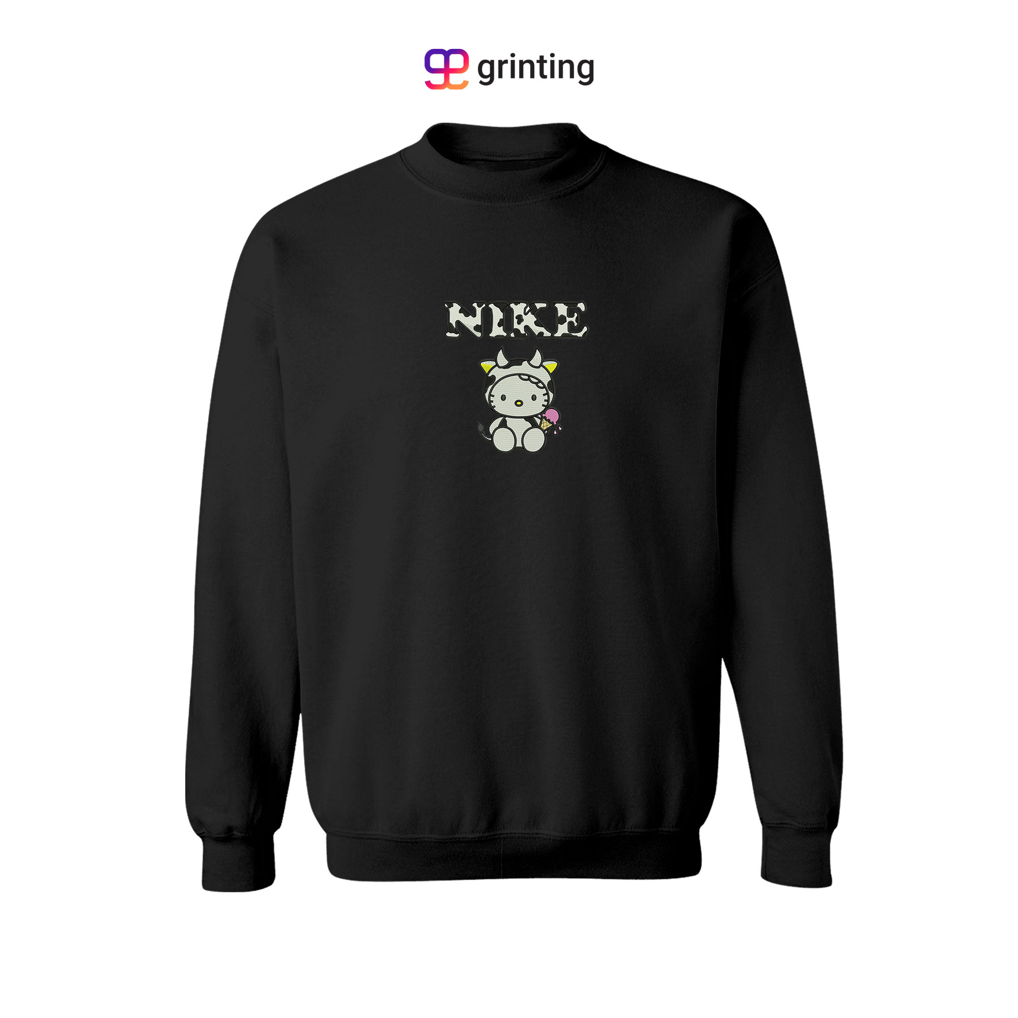 Nike Hello Cow Embroidered Sweatshirt & Shirt – Premium Comfort and Style