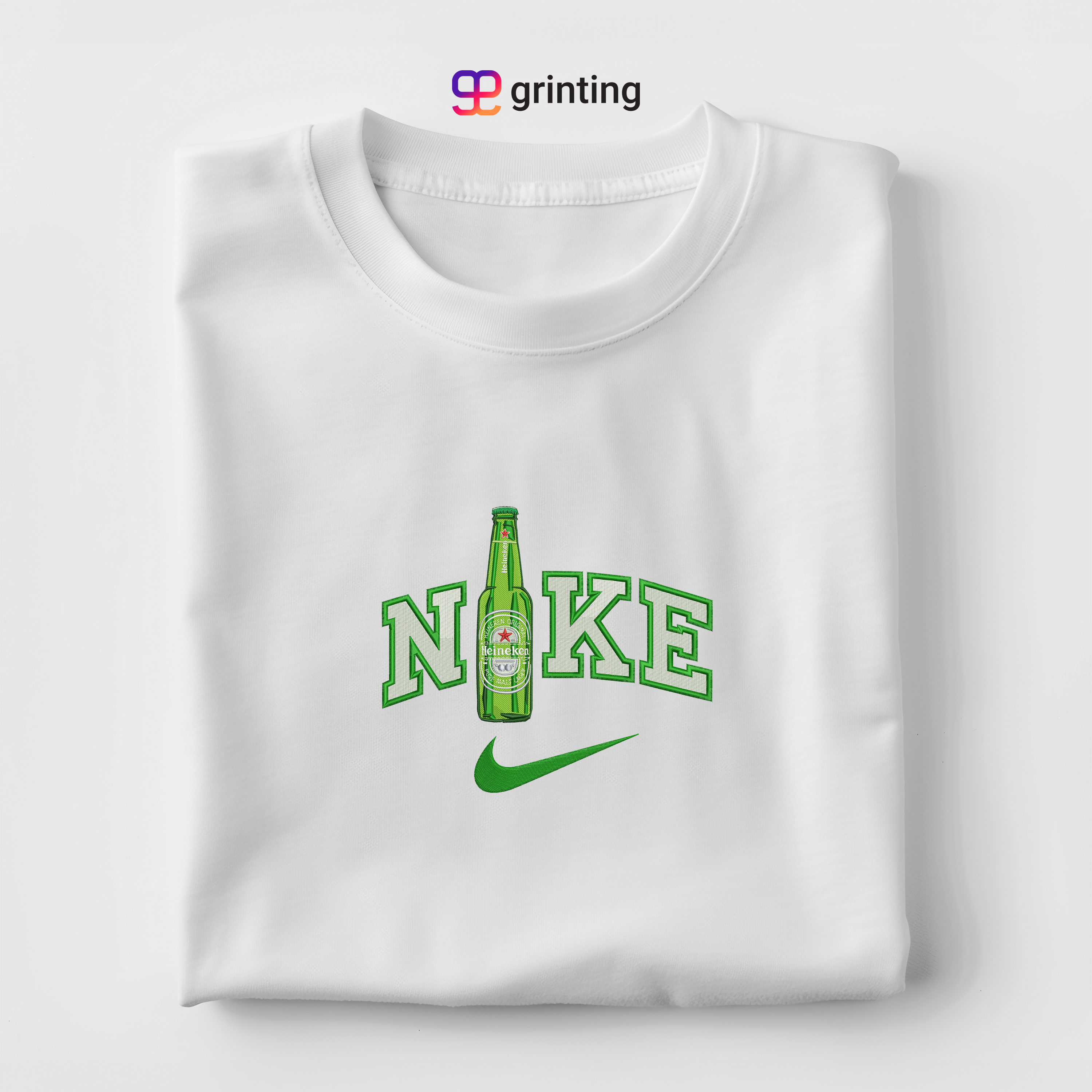 Nike Heinkein Bottle Embroidered Sweatshirt & Shirt – Premium Comfort and Style
