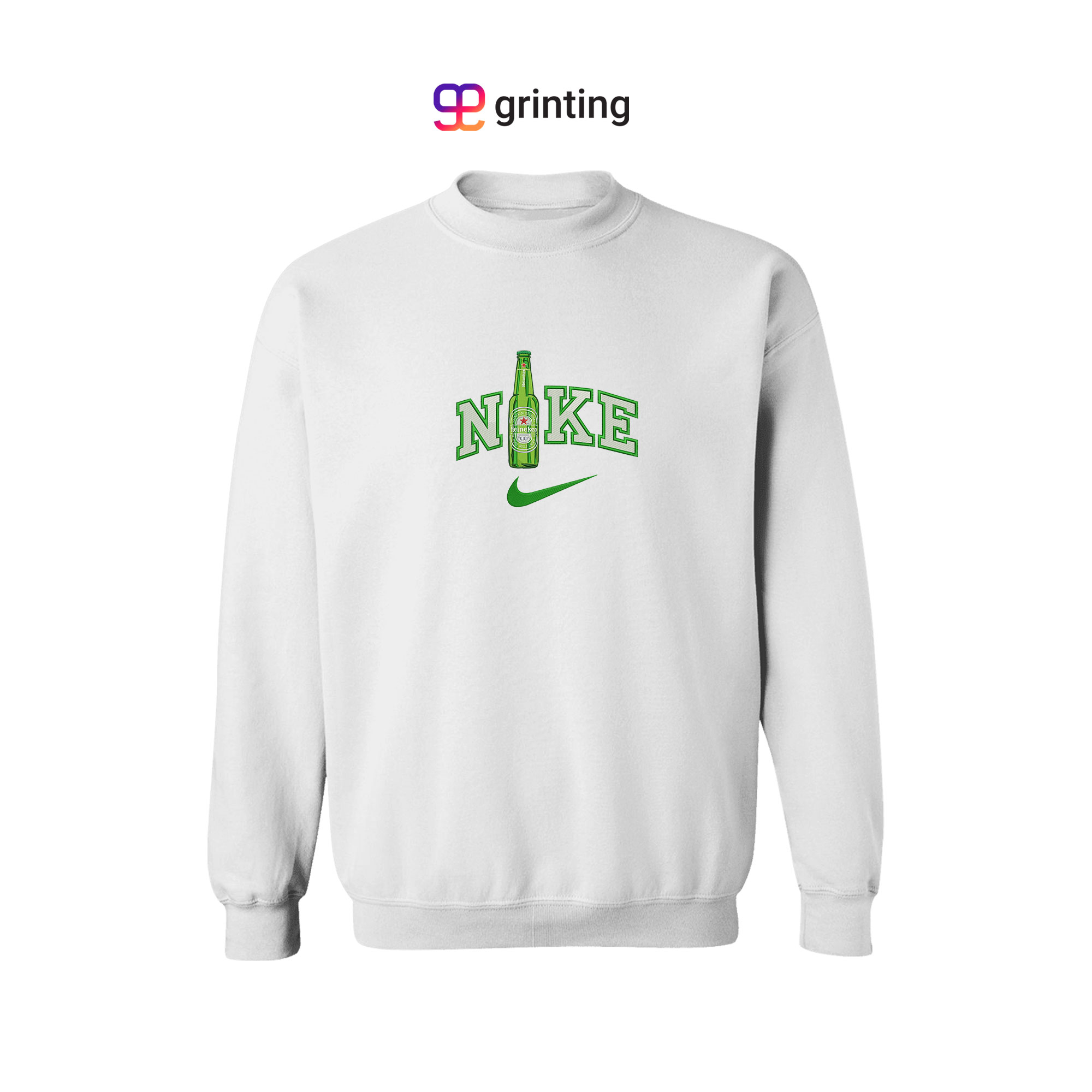 Nike Heinkein Bottle Embroidered Sweatshirt & Shirt – Premium Comfort and Style