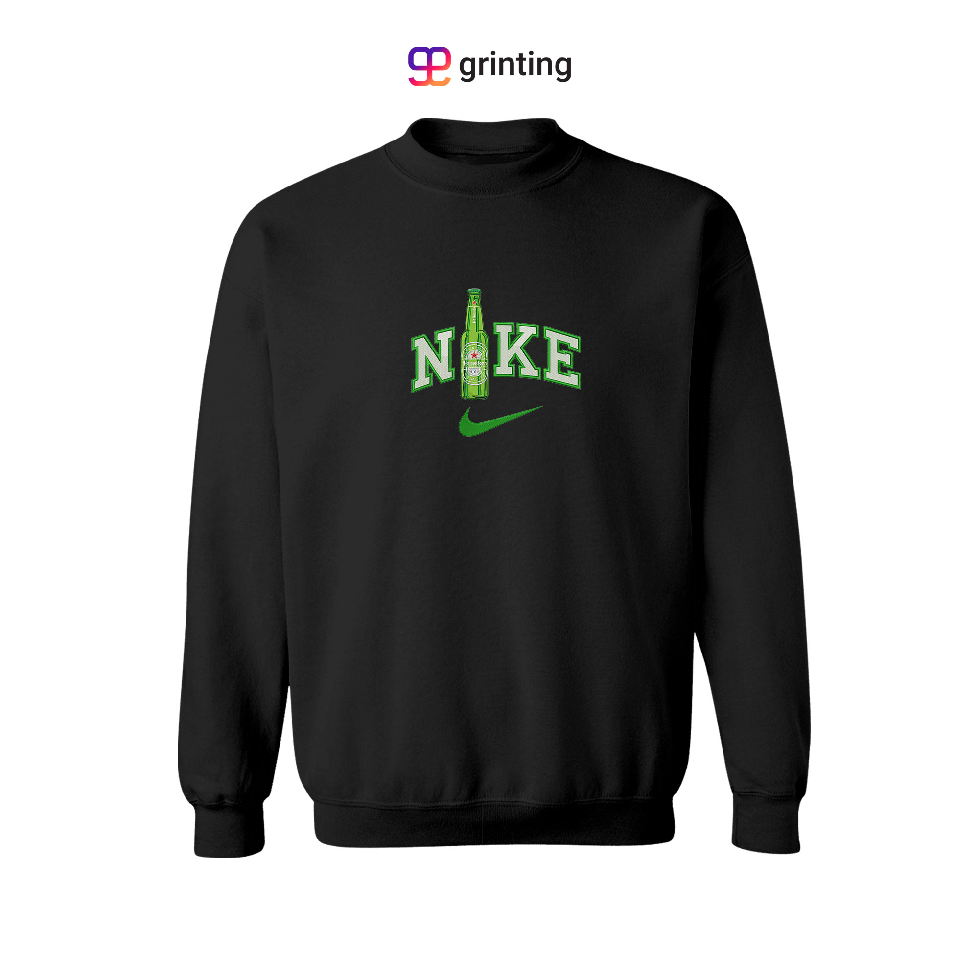 Nike Heinkein Bottle Embroidered Sweatshirt & Shirt – Premium Comfort and Style