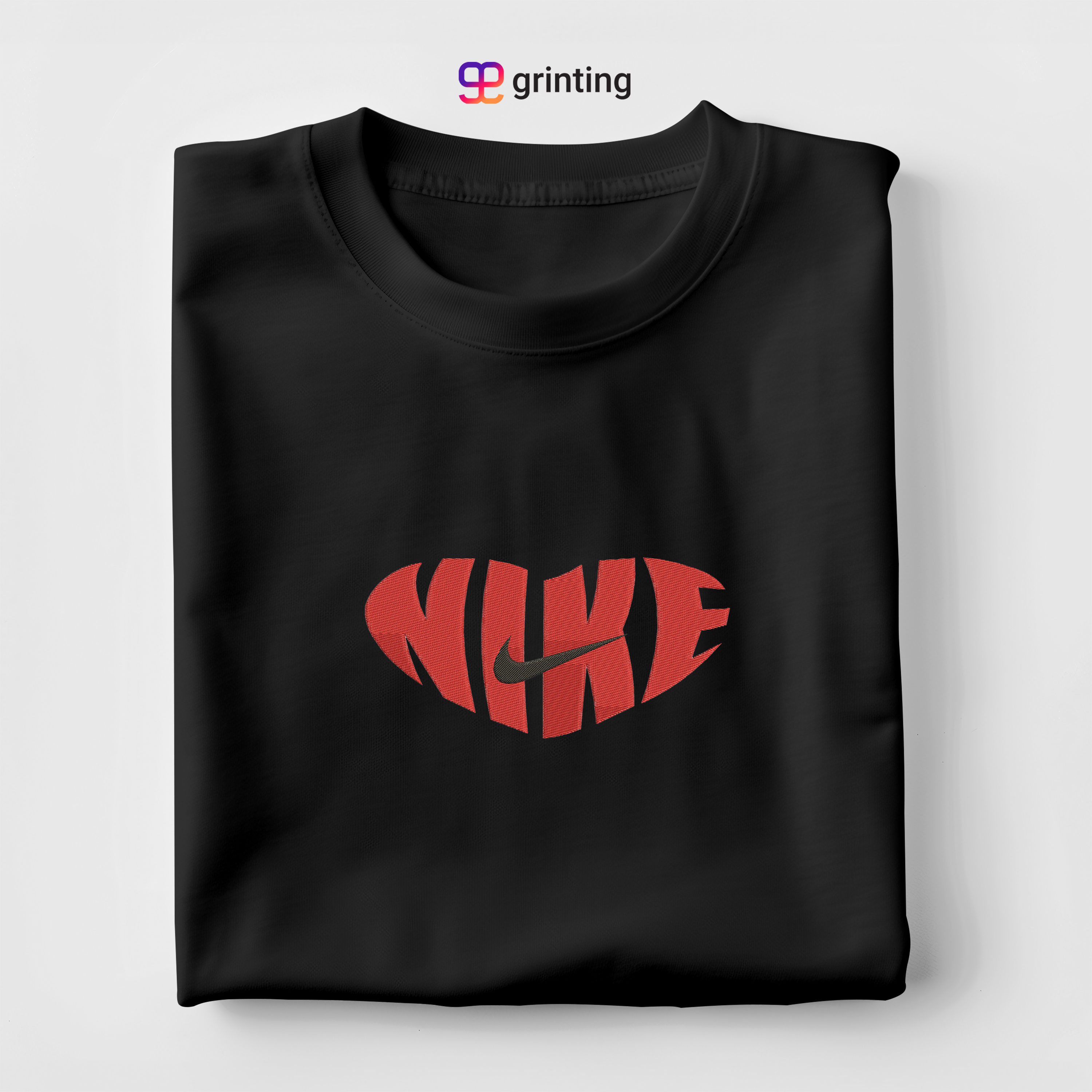 Nike Heart Swoosh Embroidered Sweatshirt & Shirt – Premium Comfort and Style