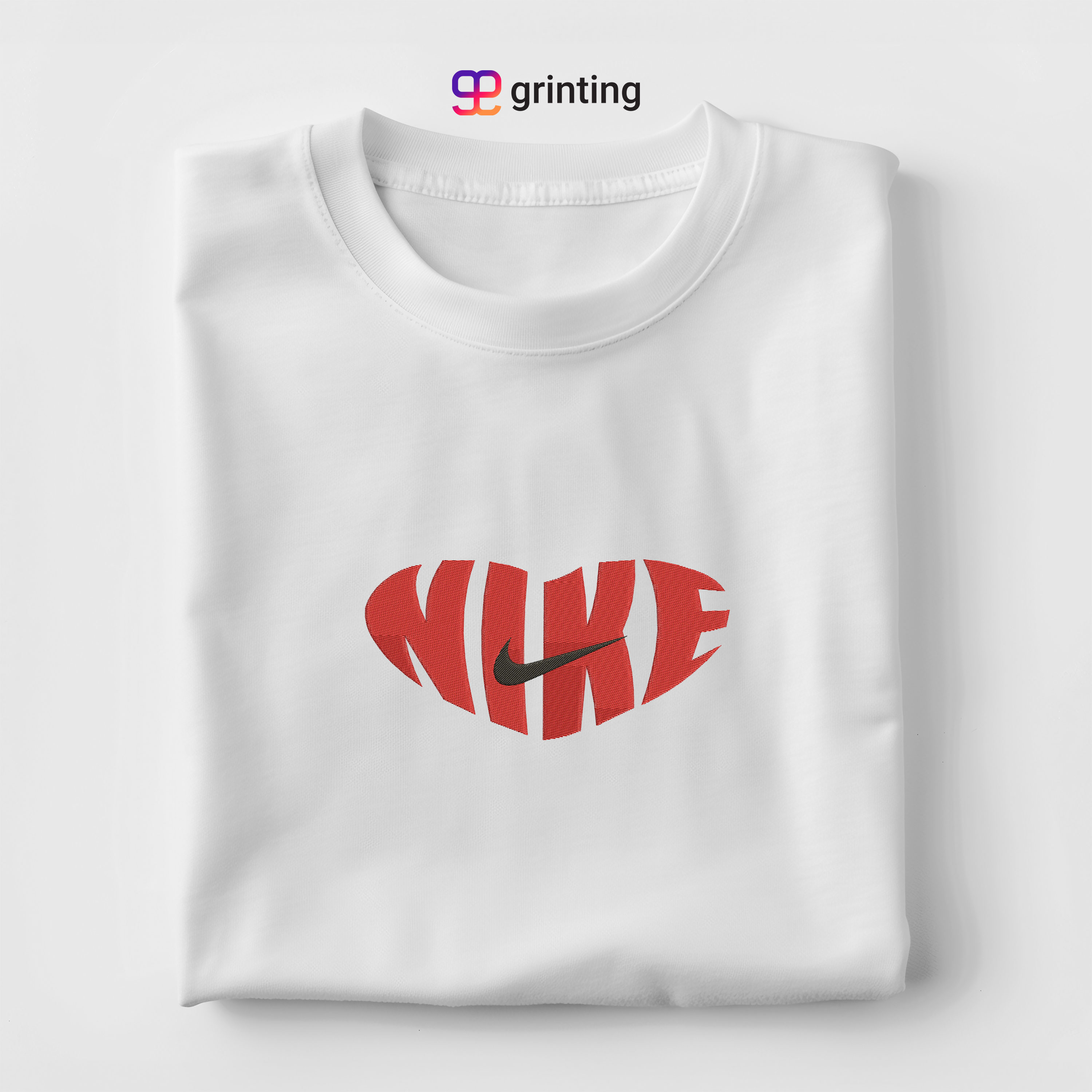 Nike Heart Swoosh Embroidered Sweatshirt & Shirt – Premium Comfort and Style