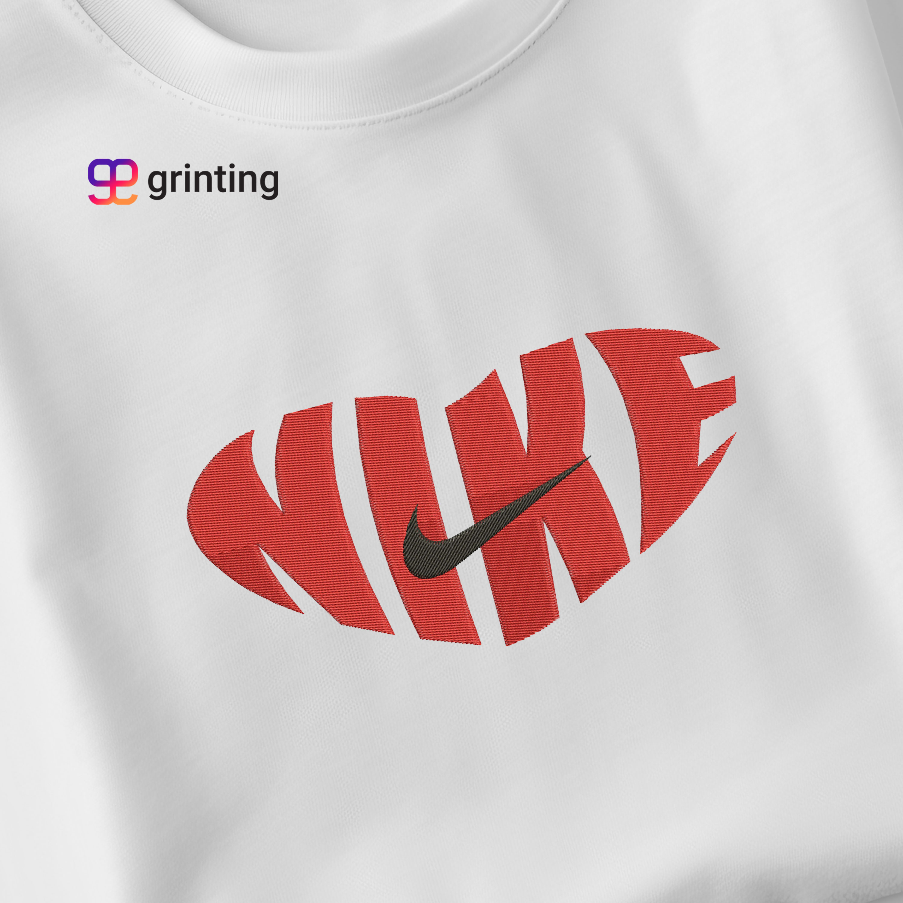 Nike Heart Swoosh Embroidered Sweatshirt & Shirt – Premium Comfort and Style