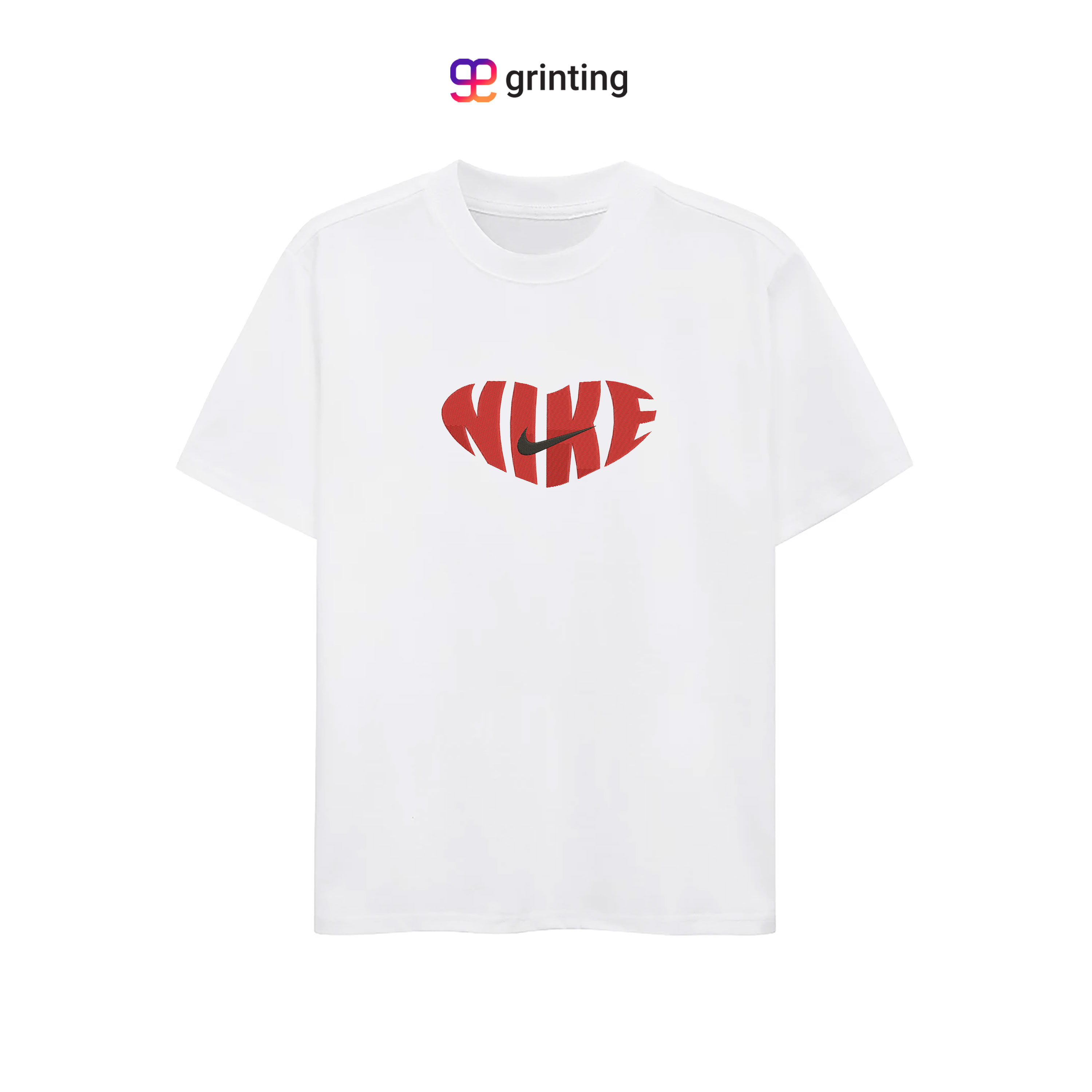 Nike Heart Swoosh Embroidered Sweatshirt & Shirt – Premium Comfort and Style