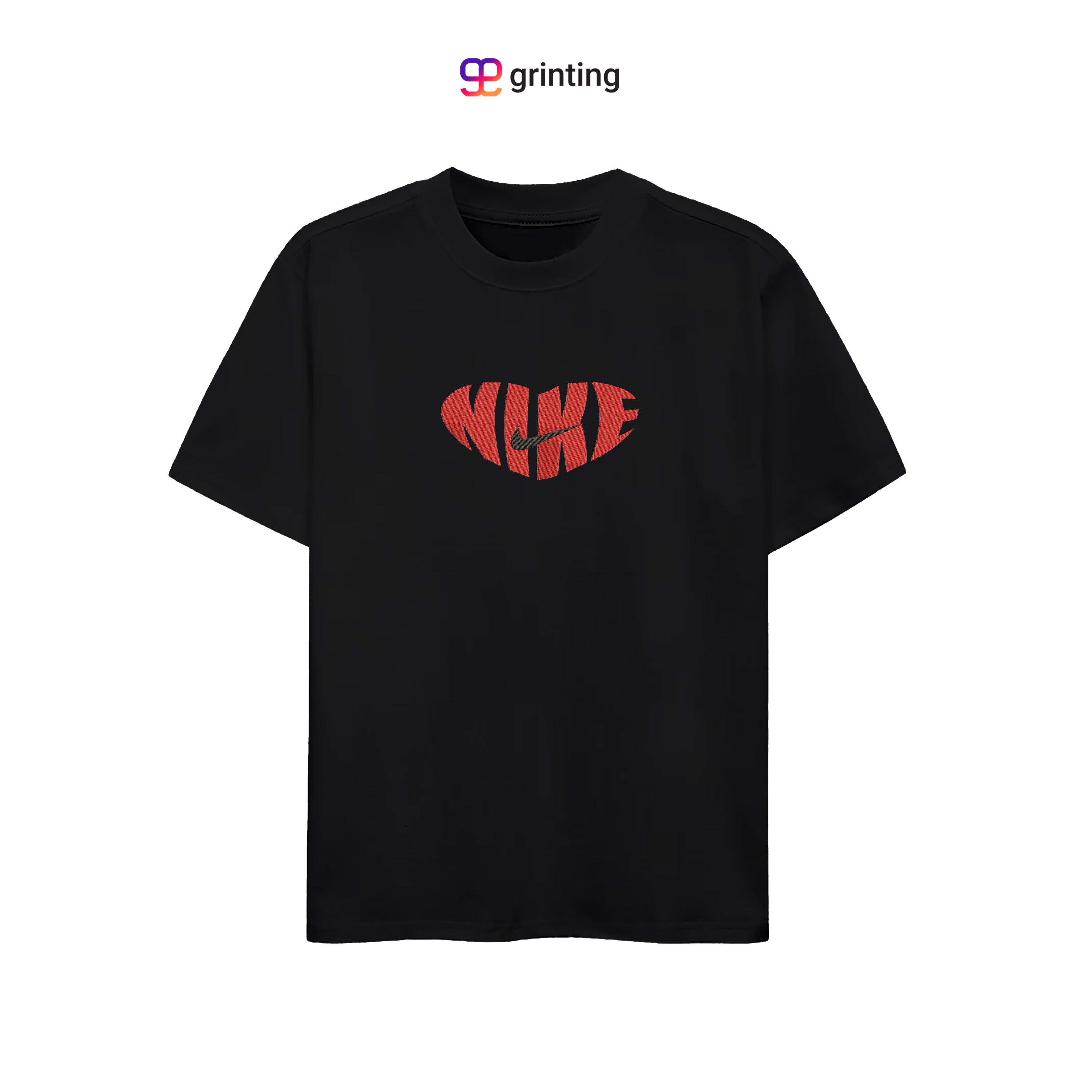 Nike Heart Swoosh Embroidered Sweatshirt & Shirt – Premium Comfort and Style