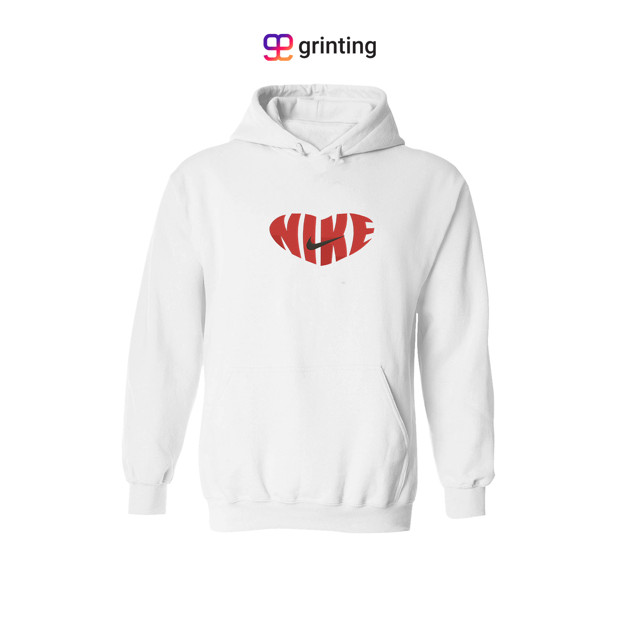 Nike Heart Swoosh Embroidered Sweatshirt & Shirt – Premium Comfort and Style