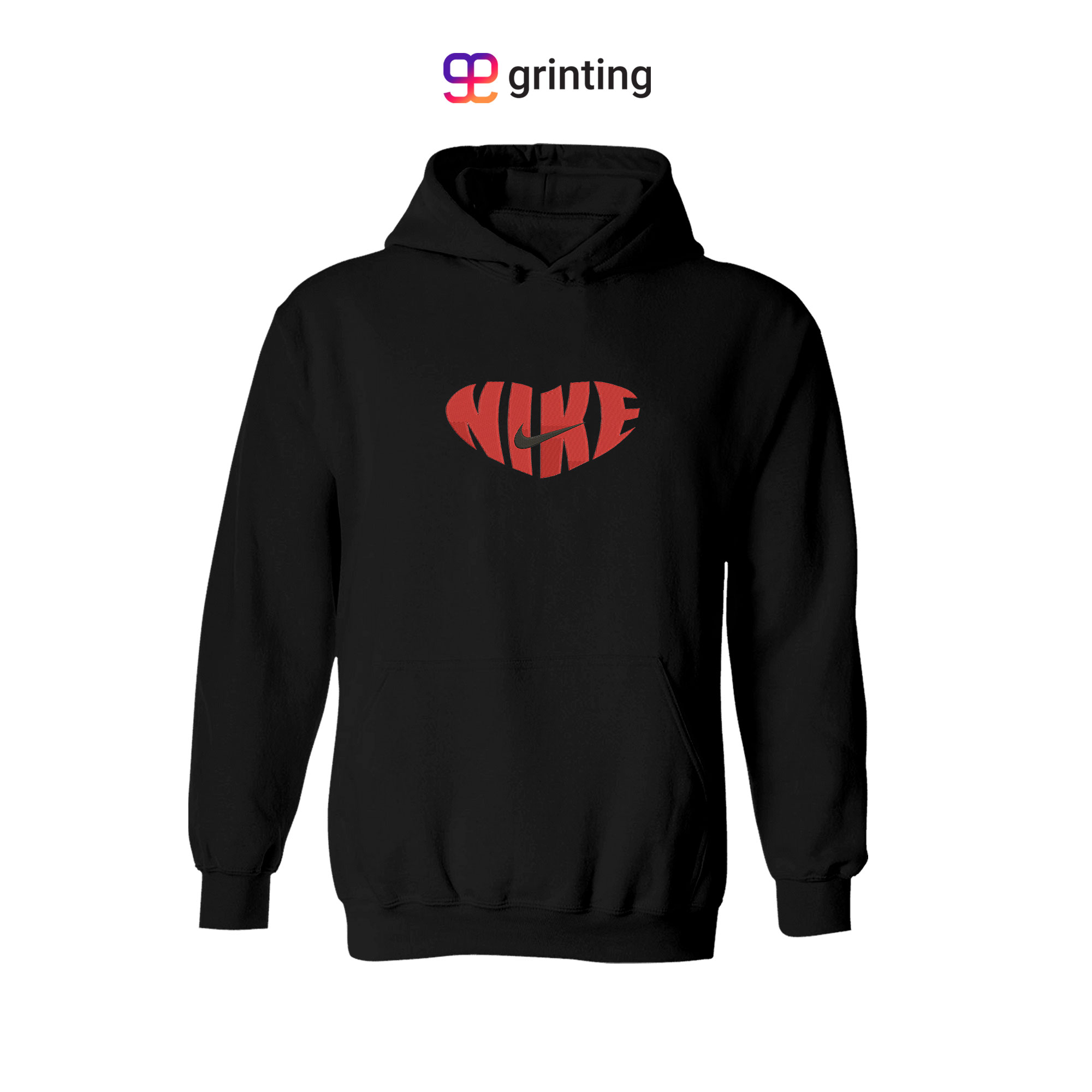 Nike Heart Swoosh Embroidered Sweatshirt & Shirt – Premium Comfort and Style