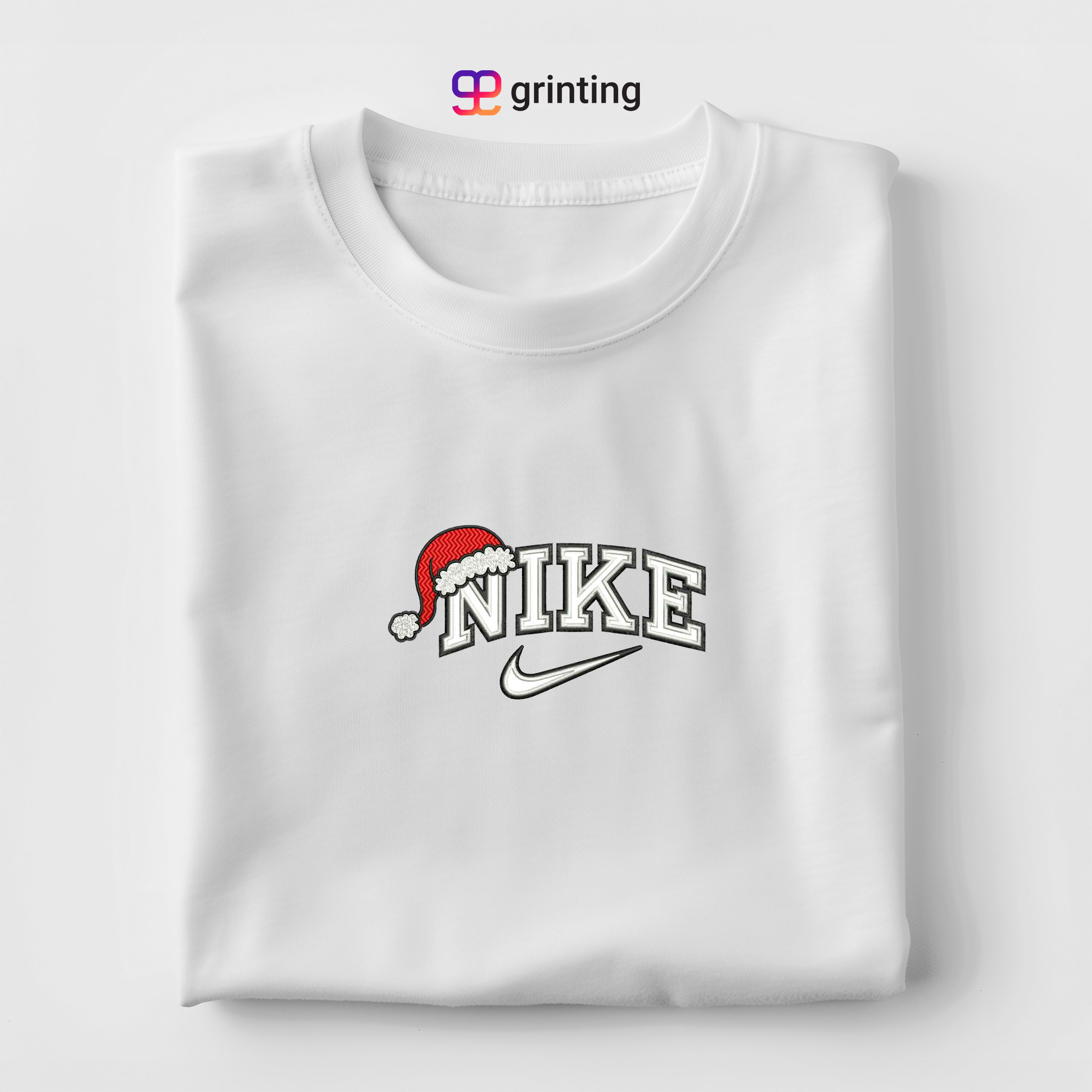 Nike Hat Santa Embroidered Sweatshirt & Shirt – Premium Comfort and Style
