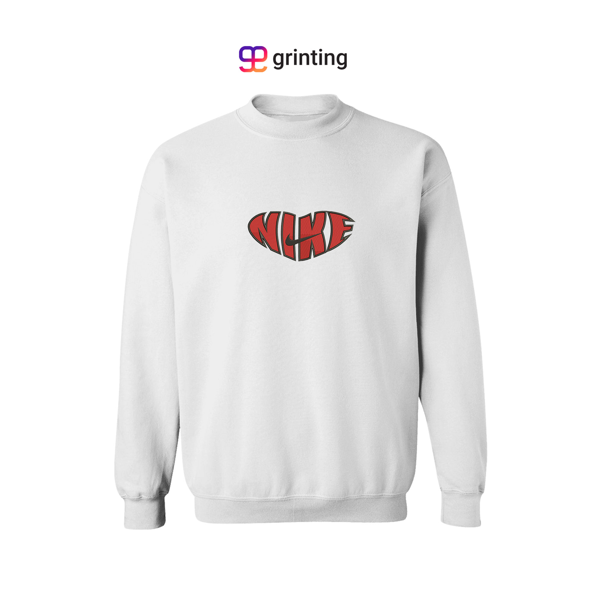 Nike Heart Satin Embroidered Sweatshirt & Shirt – Premium Comfort and Style