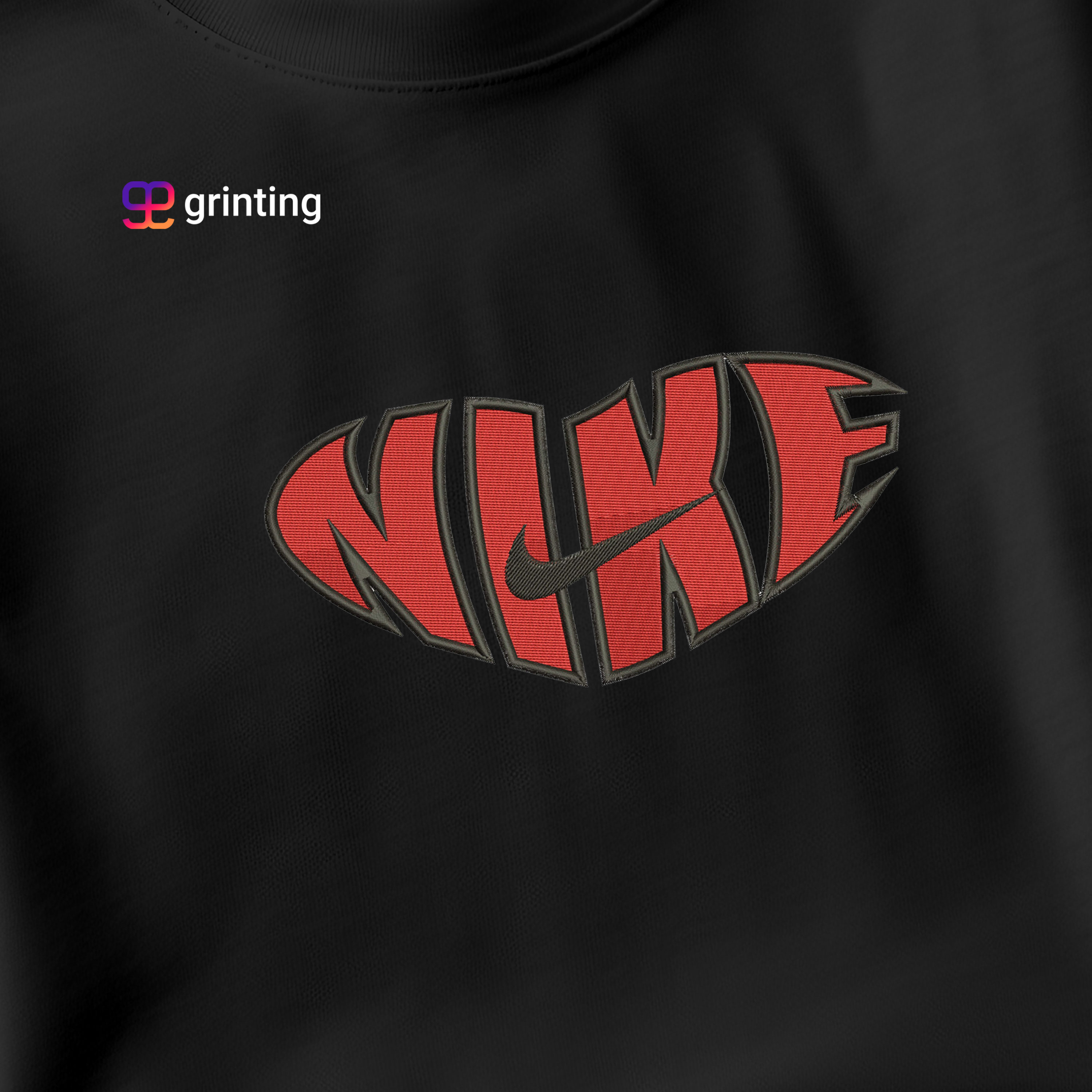 Nike Heart Satin Embroidered Sweatshirt & Shirt – Premium Comfort and Style