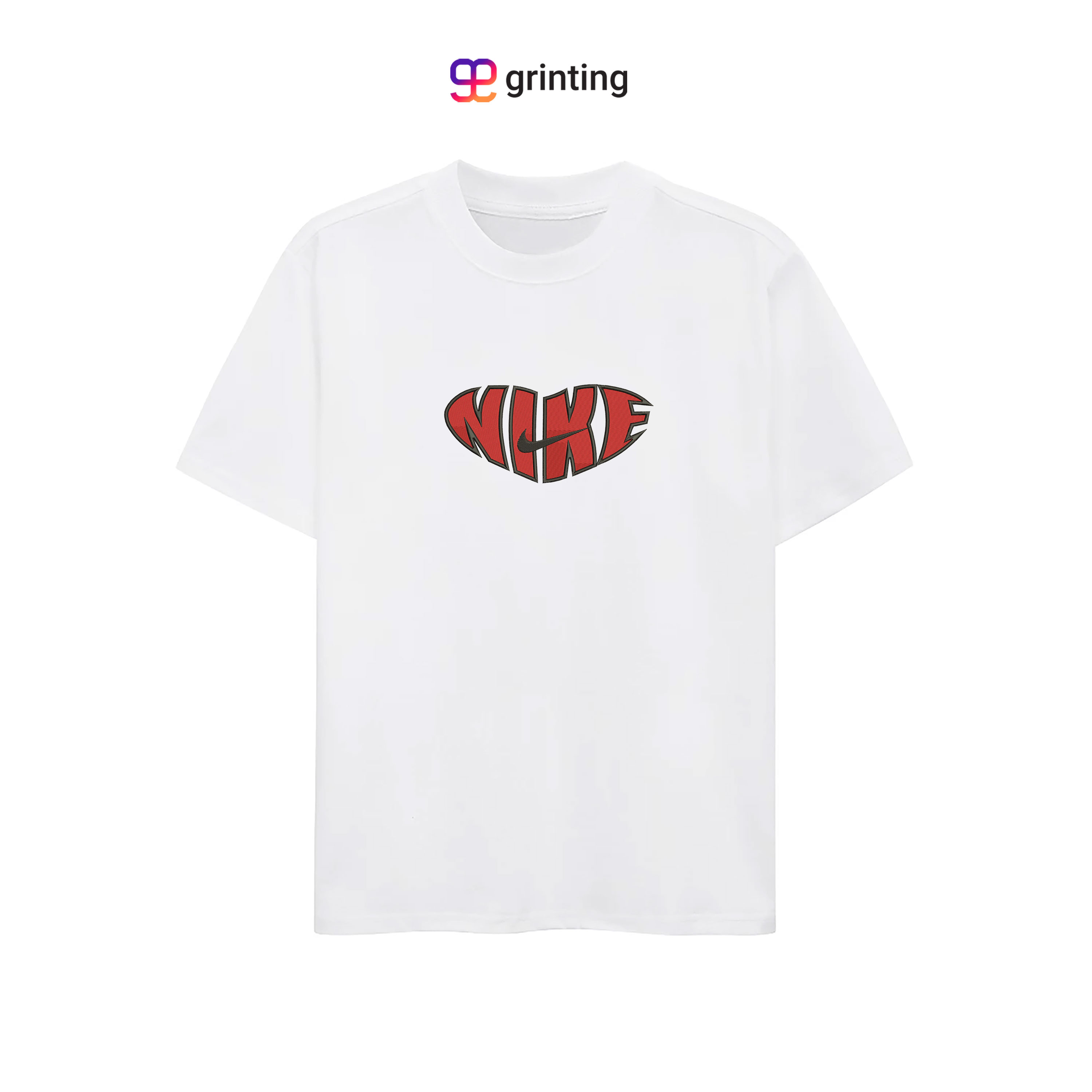 Nike Heart Satin Embroidered Sweatshirt & Shirt – Premium Comfort and Style