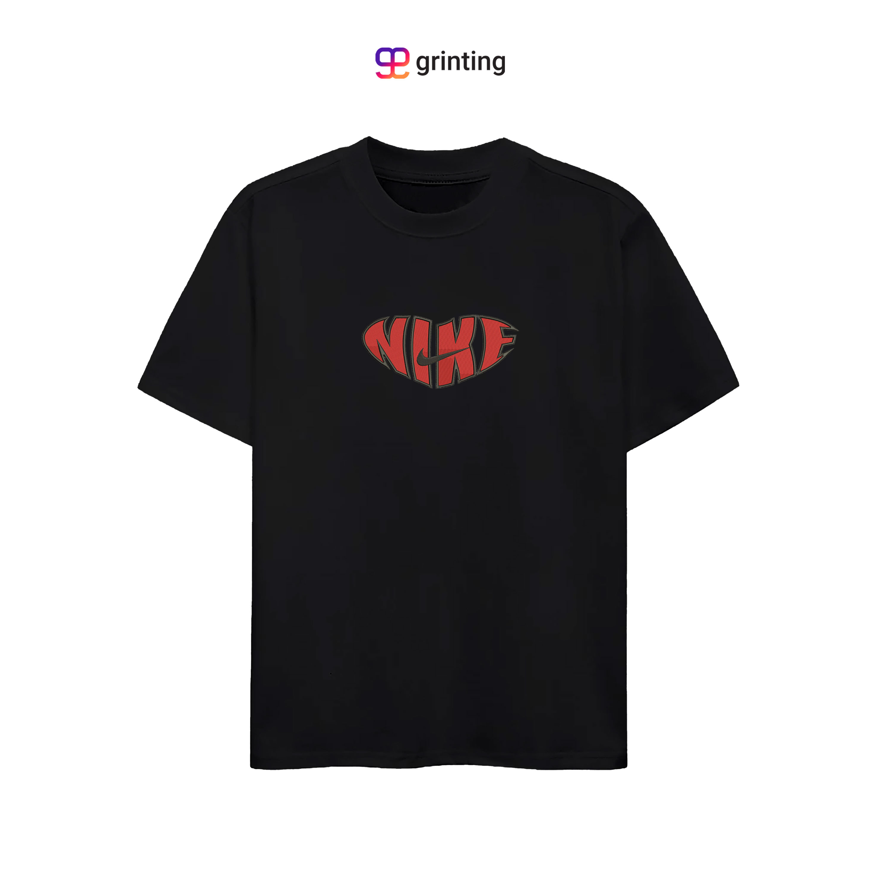 Nike Heart Satin Embroidered Sweatshirt & Shirt – Premium Comfort and Style