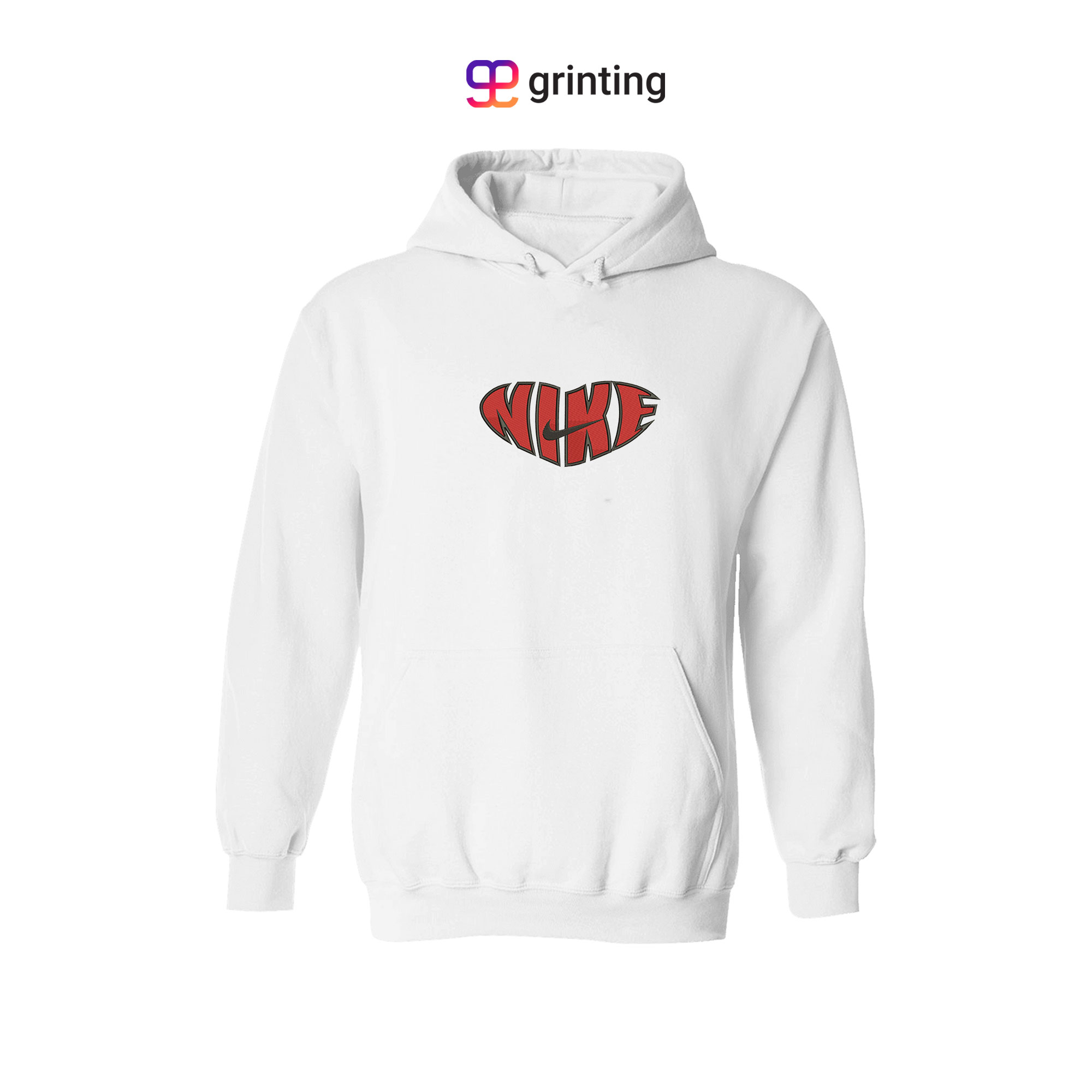 Nike Heart Satin Embroidered Sweatshirt & Shirt – Premium Comfort and Style