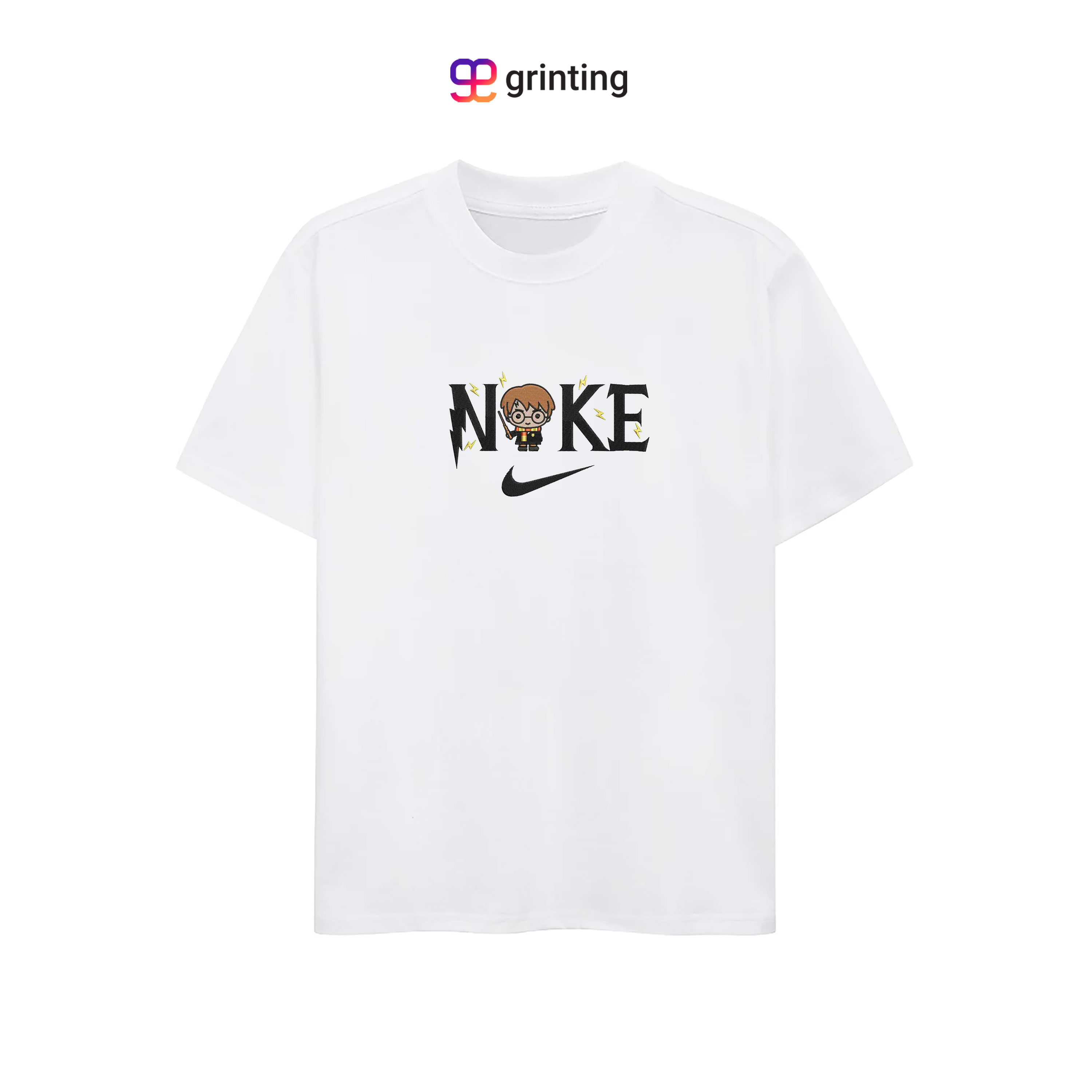 Nike Harry Potter Chibi Embroidered Sweatshirt & Shirt – Premium Comfort and Style
