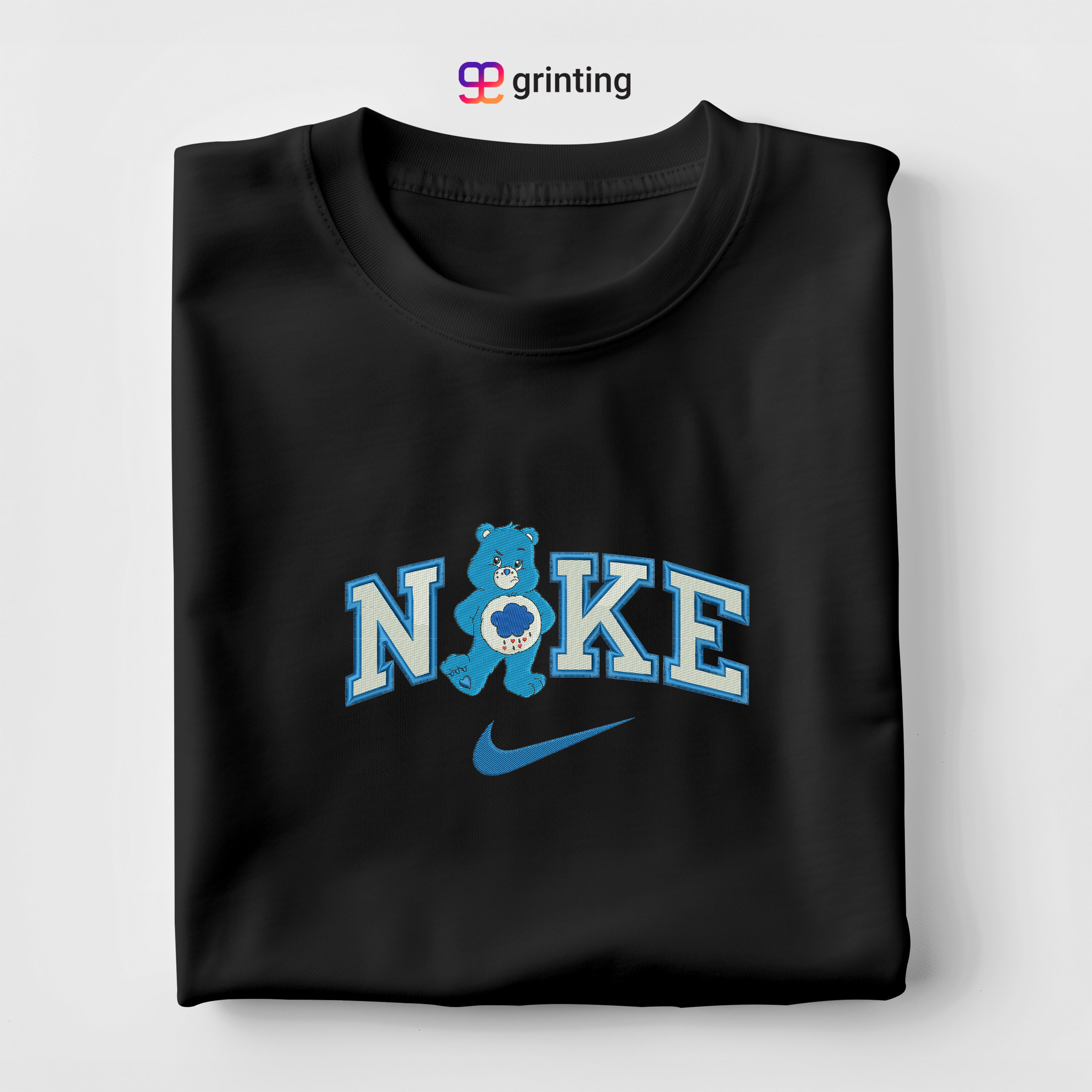 Nike Grumpy Bear Embroidered Sweatshirt & Shirt – Premium Comfort and Style