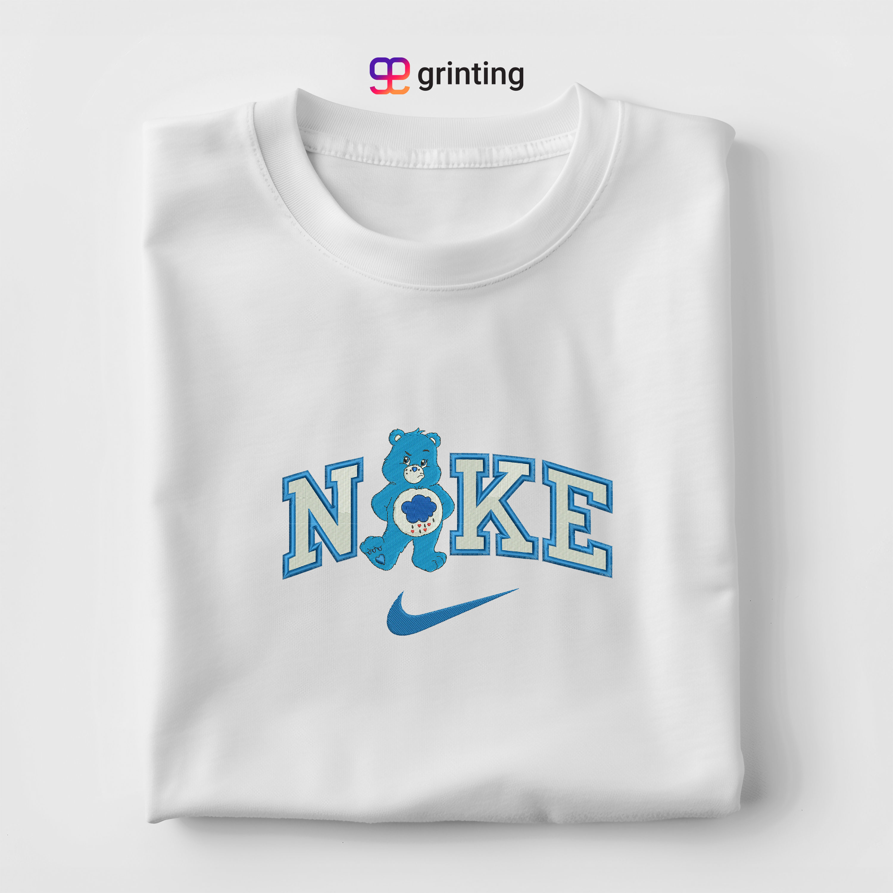 Nike Grumpy Bear Embroidered Sweatshirt & Shirt – Premium Comfort and Style