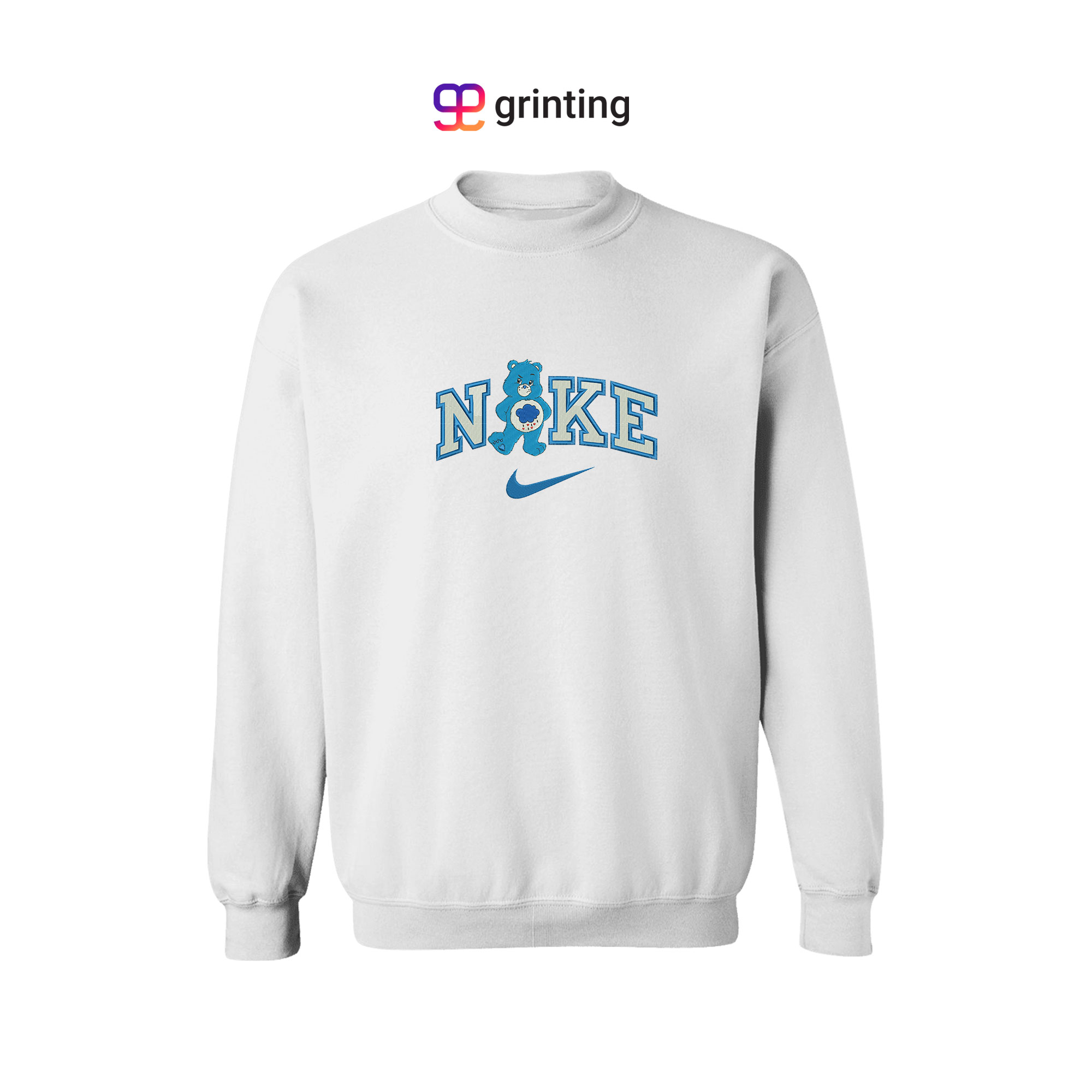 Nike Grumpy Bear Embroidered Sweatshirt & Shirt – Premium Comfort and Style