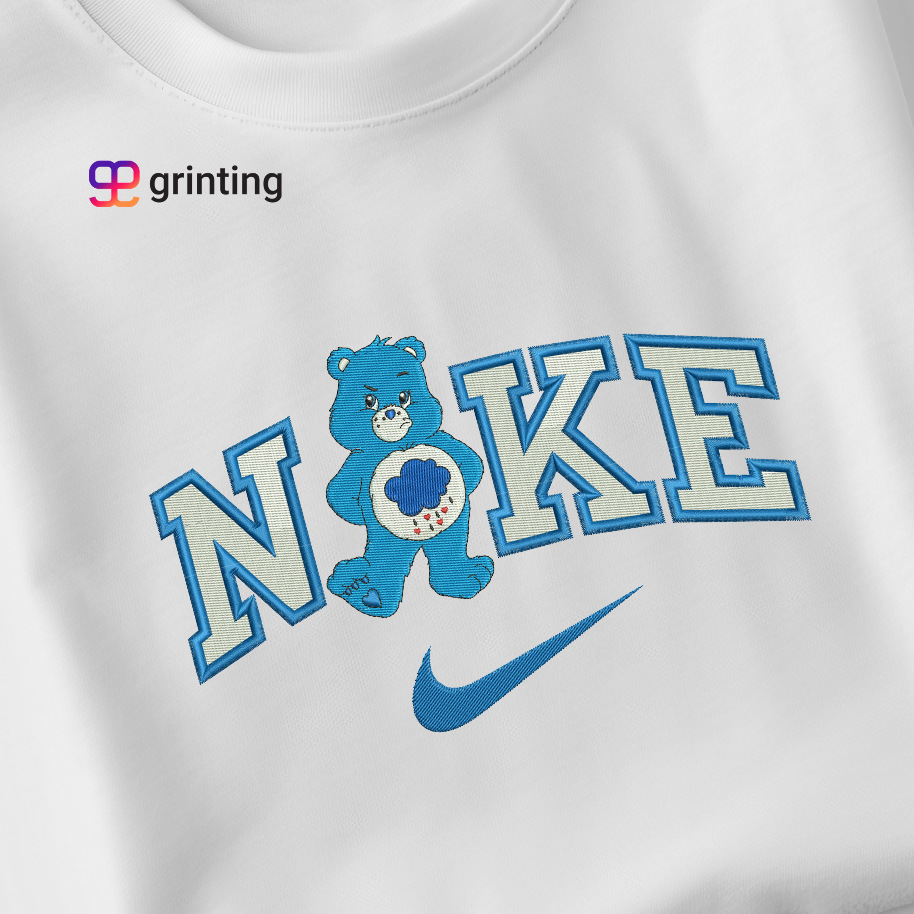 Nike Grumpy Bear Embroidered Sweatshirt & Shirt – Premium Comfort and Style