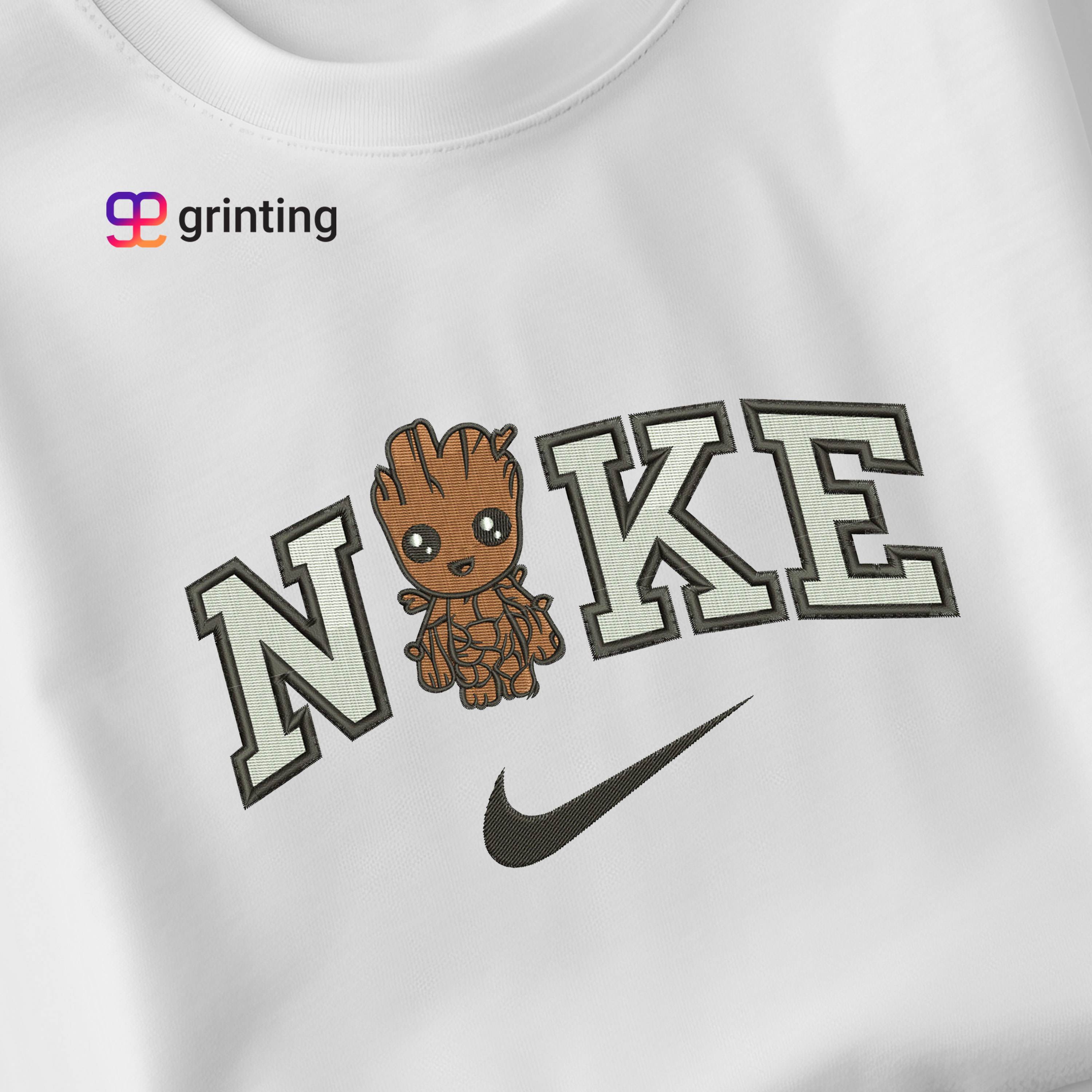 Nike Groot Chk Embroidered Sweatshirt & Shirt – Premium Comfort and Style