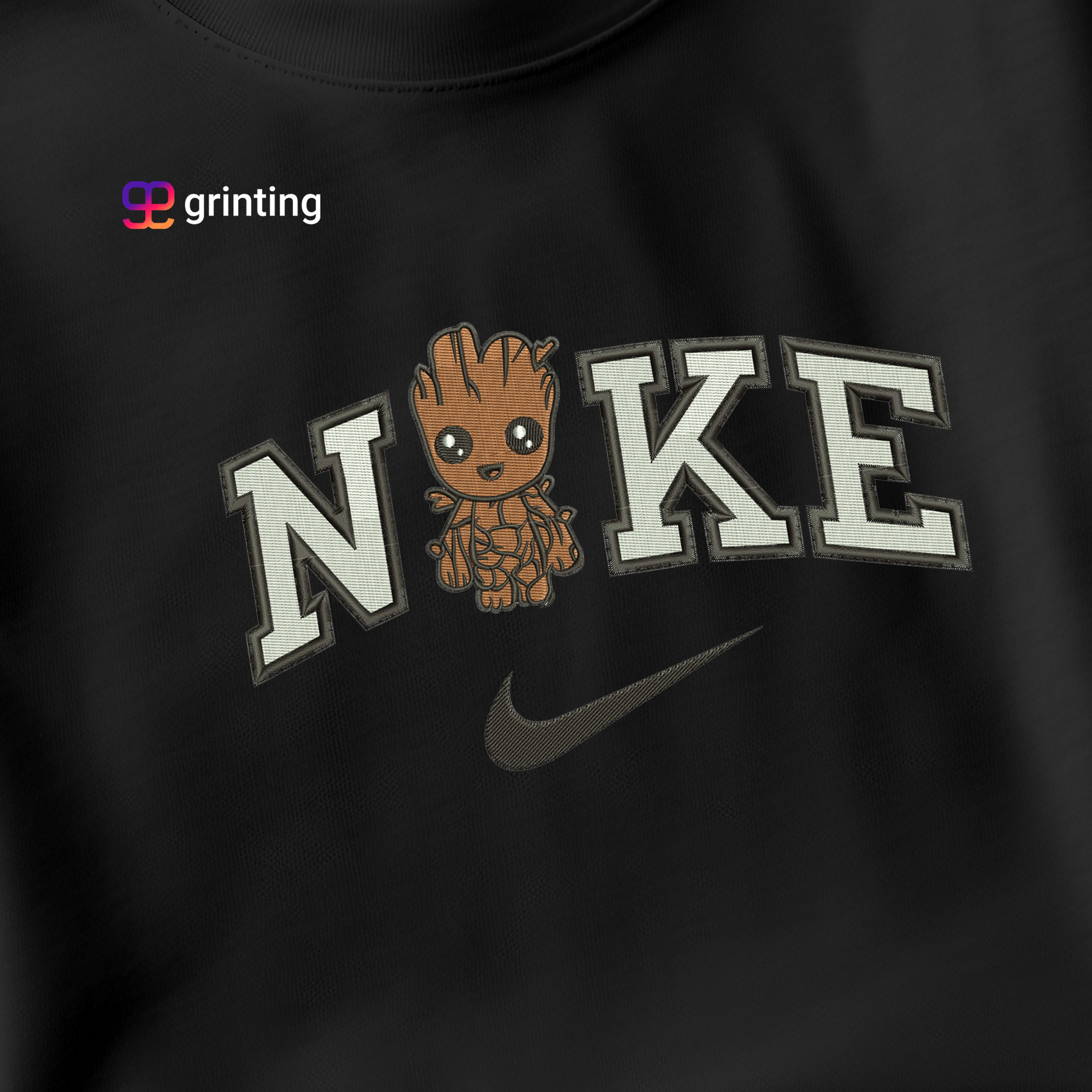 Nike Groot Chk Embroidered Sweatshirt & Shirt – Premium Comfort and Style