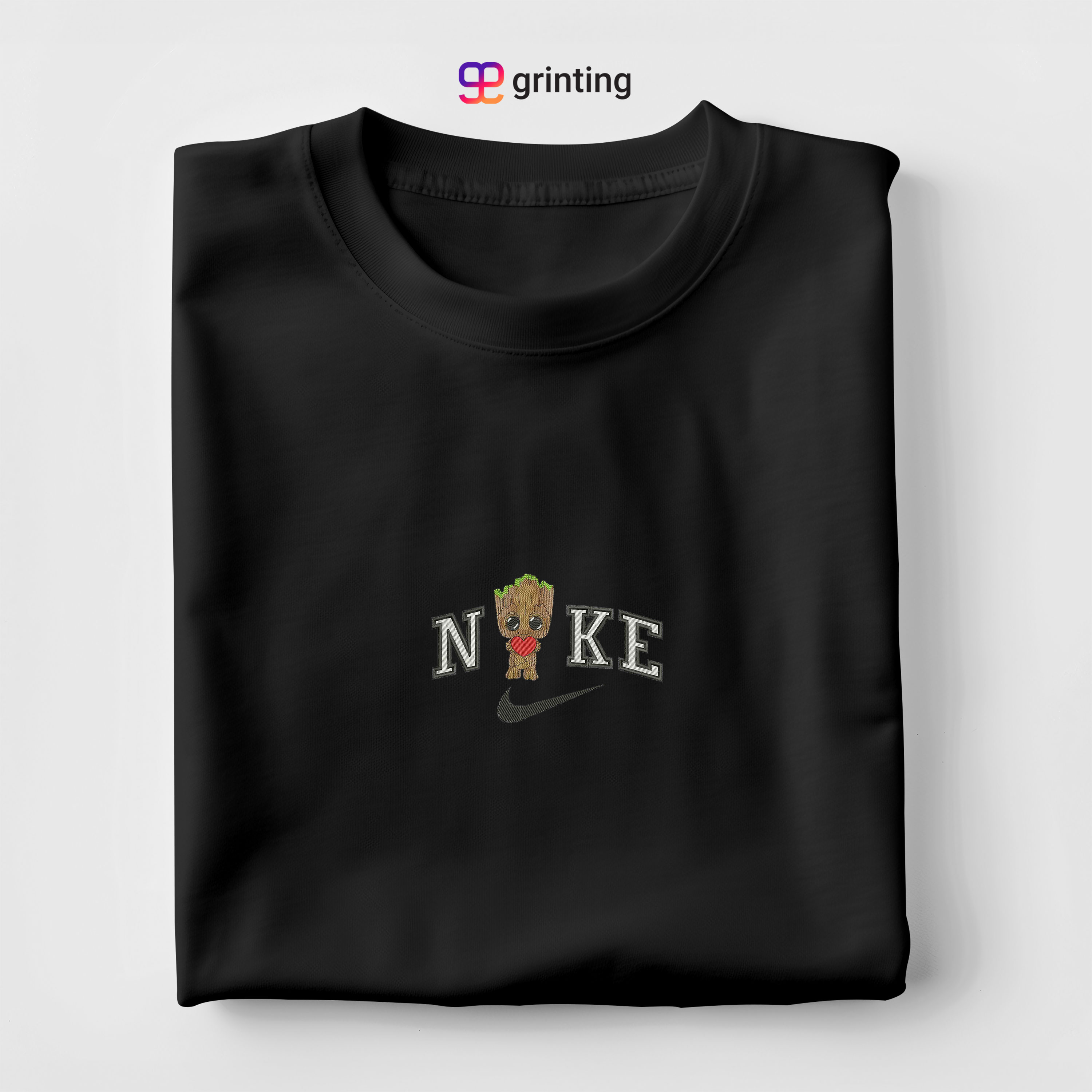Nike Groot Heart Embroidered Sweatshirt & Shirt – Premium Comfort and Style
