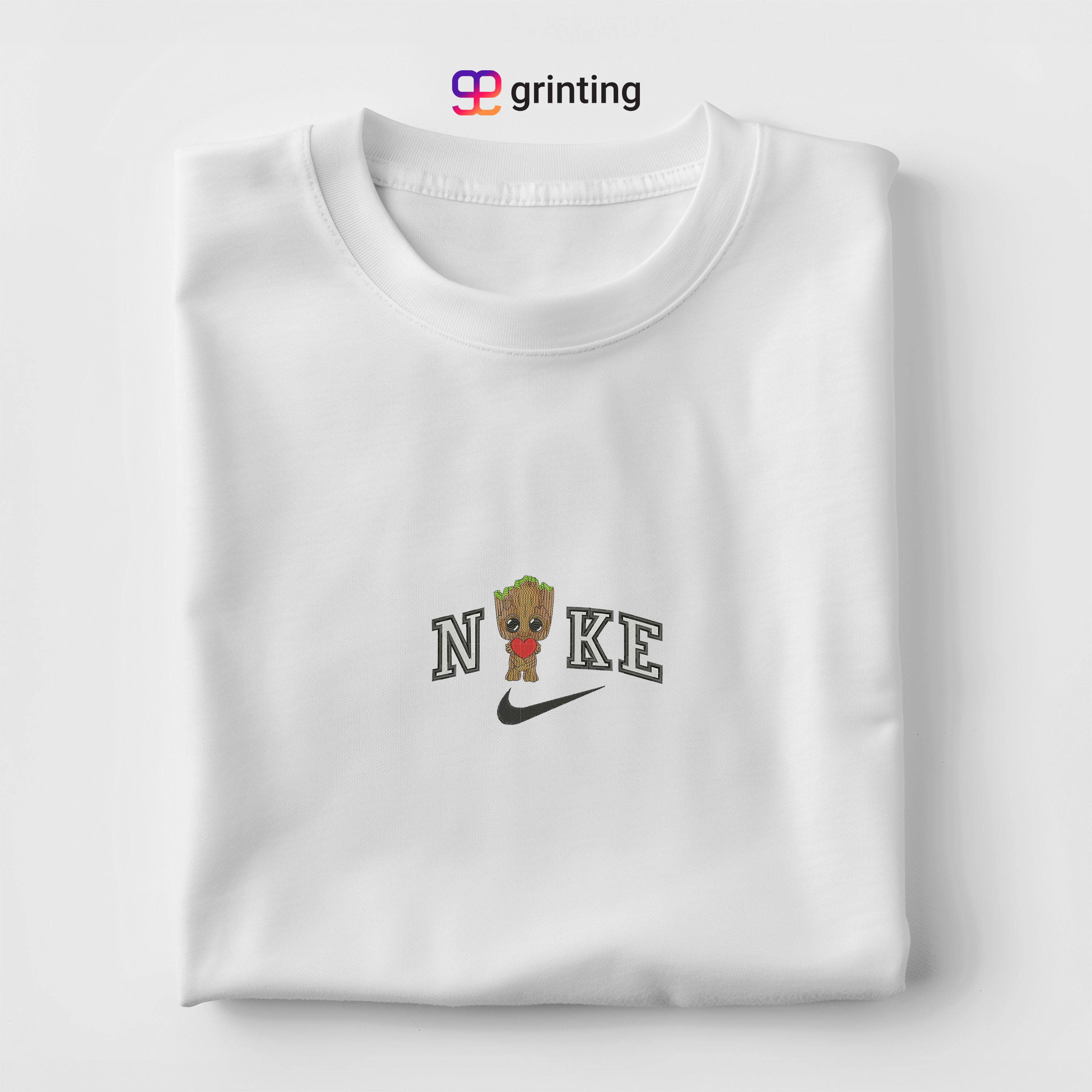 Nike Groot Heart Embroidered Sweatshirt & Shirt – Premium Comfort and Style