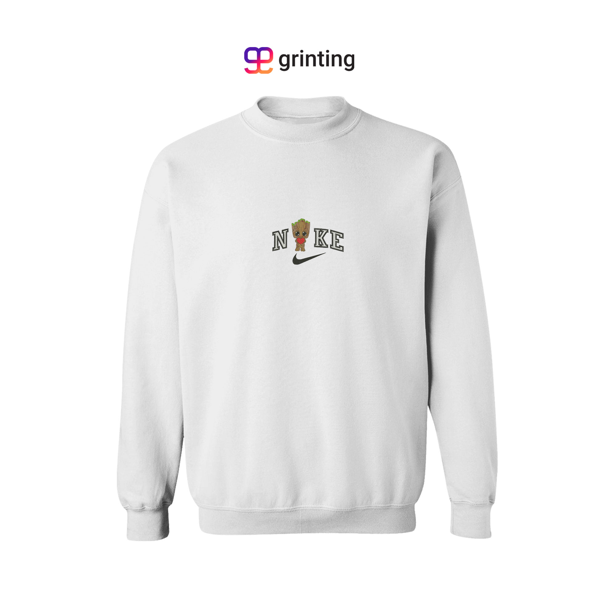Nike Groot Heart Embroidered Sweatshirt & Shirt – Premium Comfort and Style