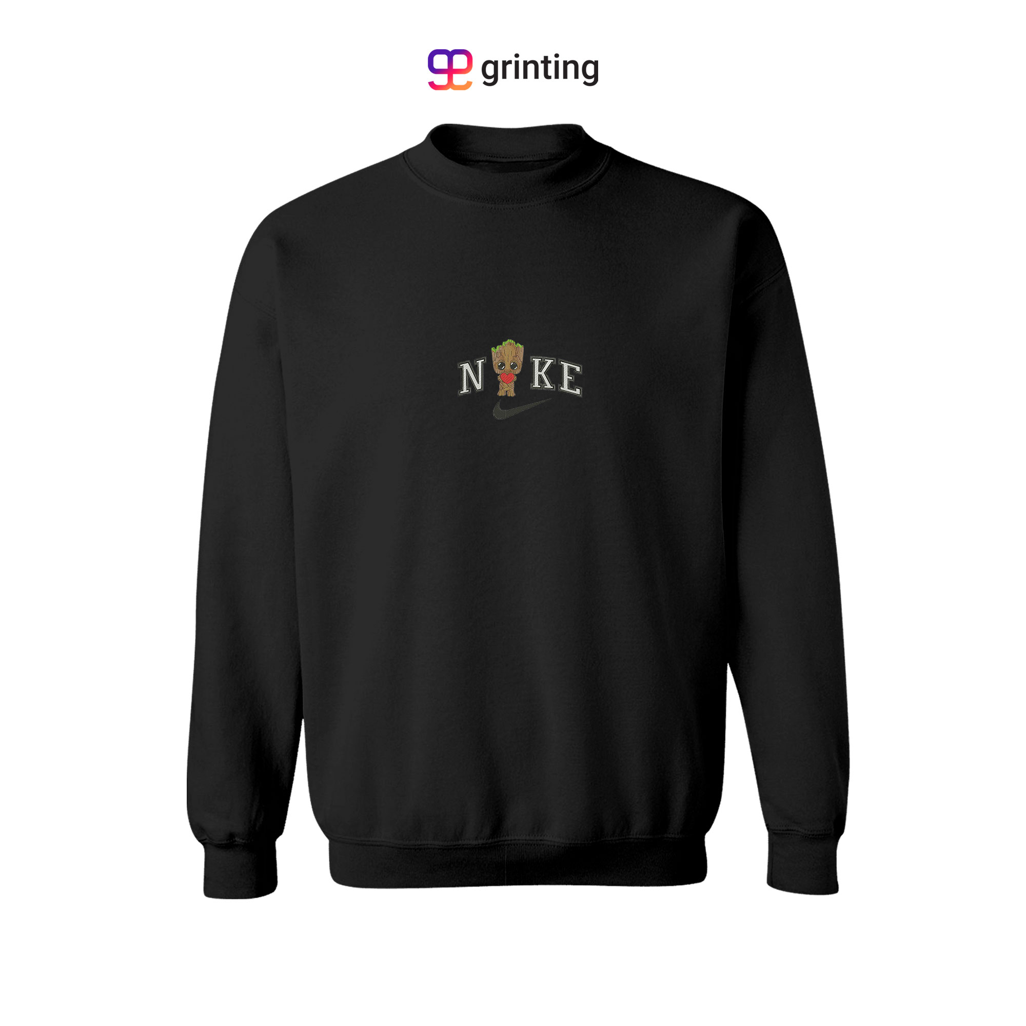 Nike Groot Heart Embroidered Sweatshirt & Shirt – Premium Comfort and Style